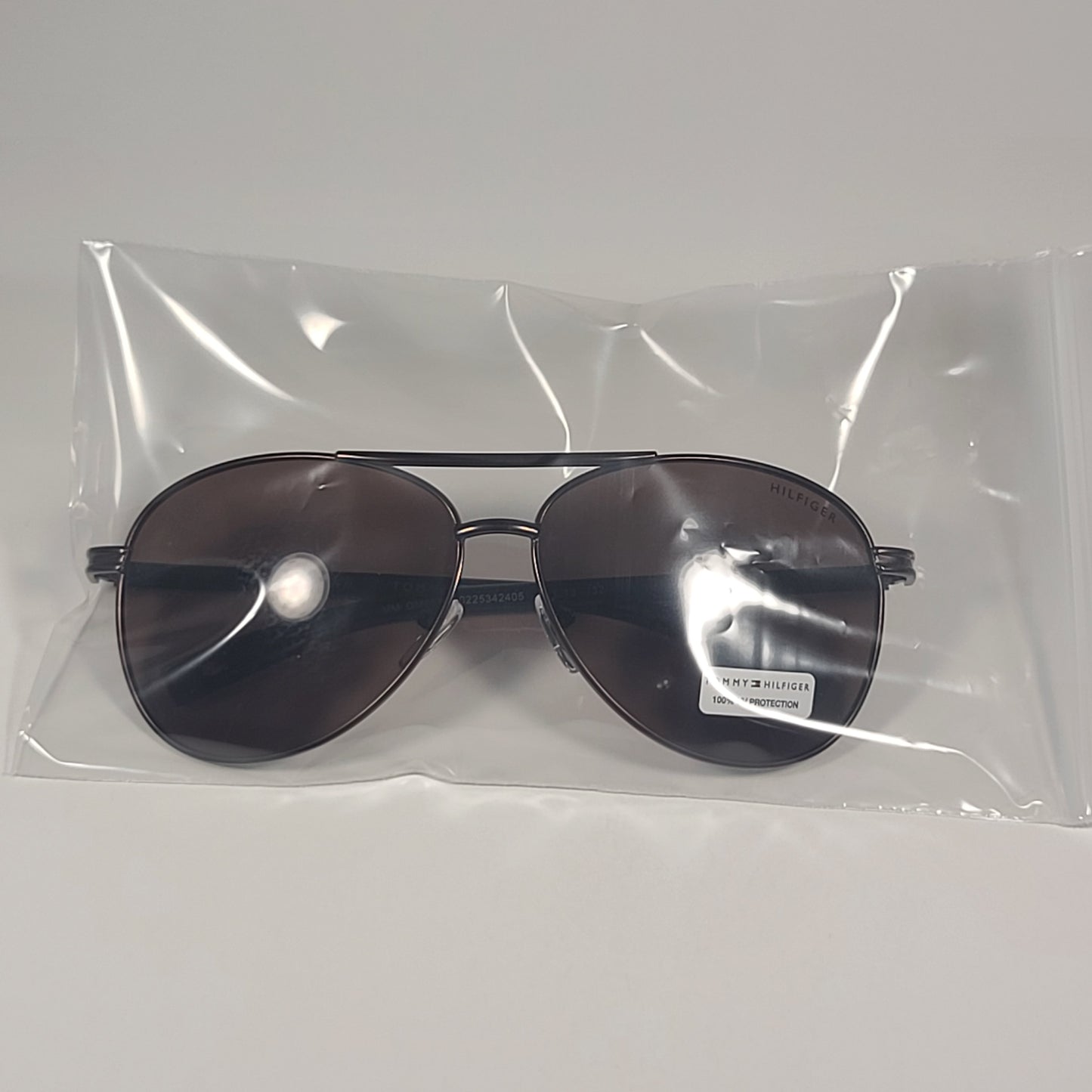 Tommy Hilfiger MM OM655 Aviator Sunglasses Brown Bronze Metal Frame Brown Lens - Sunglasses