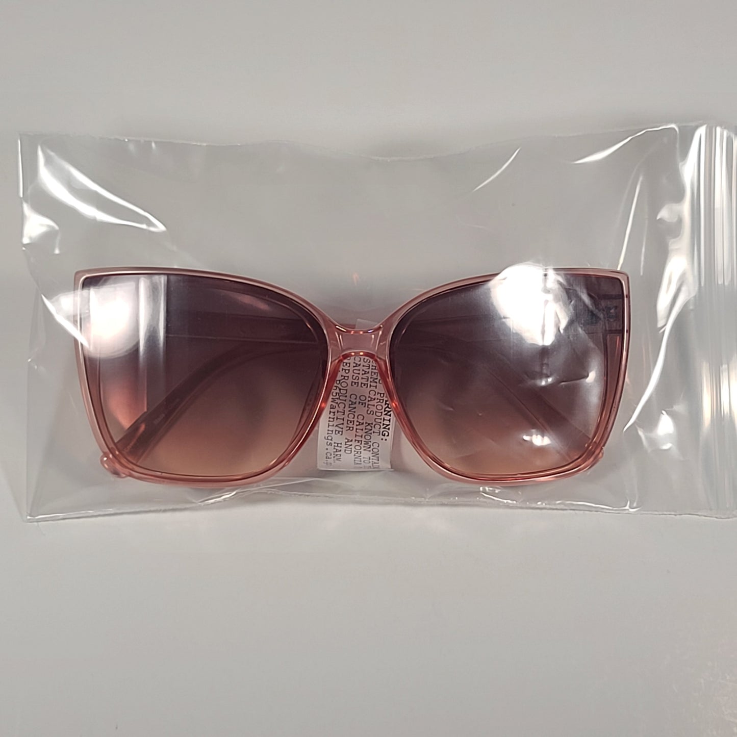 Guess GF0412 72F Oversized Butterfly Sunglasses Pink Crystal / Brown Gradient - Sunglasses
