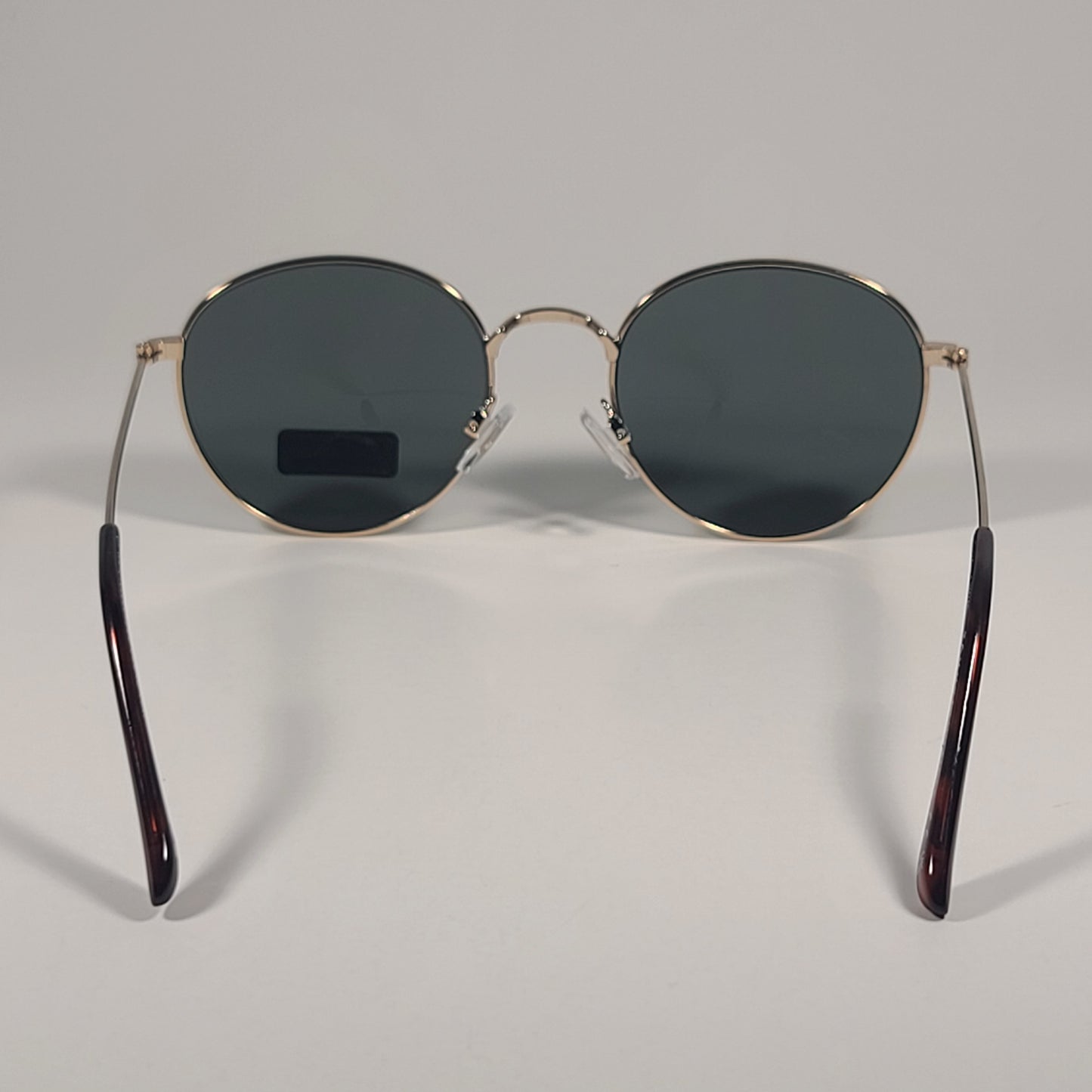 Tommy Hilfiger WM OL626 Round Pilot Sunglasses Gold Tone Metal Green Lens - Sunglasses