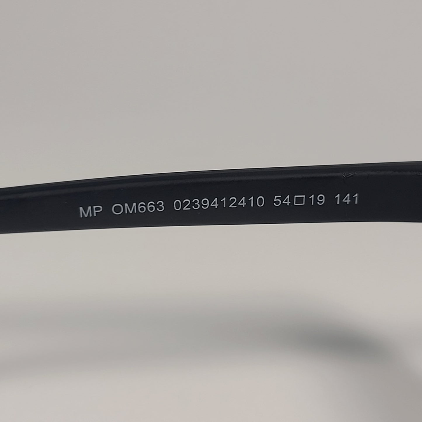 Tommy Hilfiger MP OM663 Rectangular Sunglasses Matte Black Blue Violet Flash Lens - Sunglasses