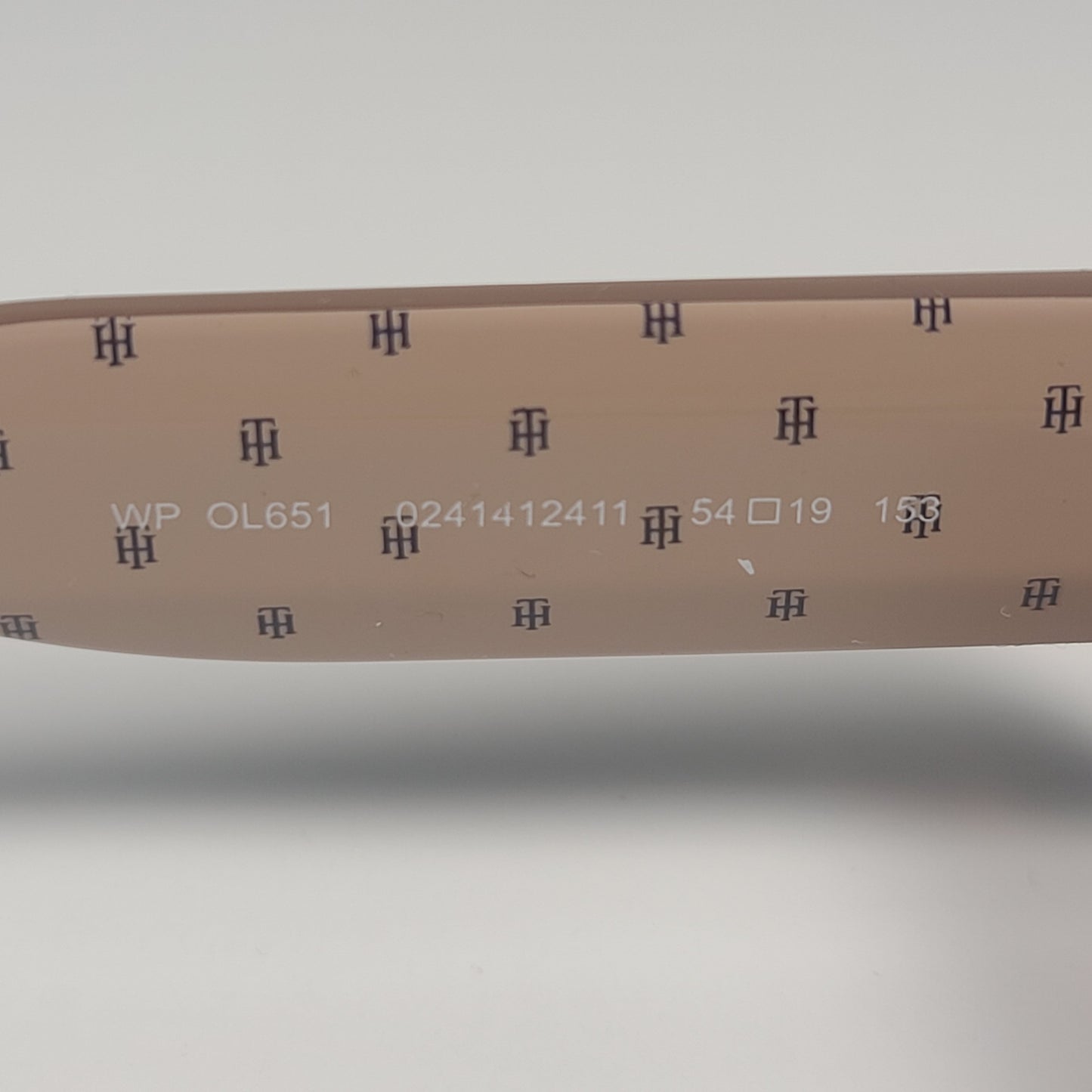 Tommy Hilfiger WP OL651 Rectangle Sunglasses Nude Beige Crystal Brown Gradient - Sunglasses