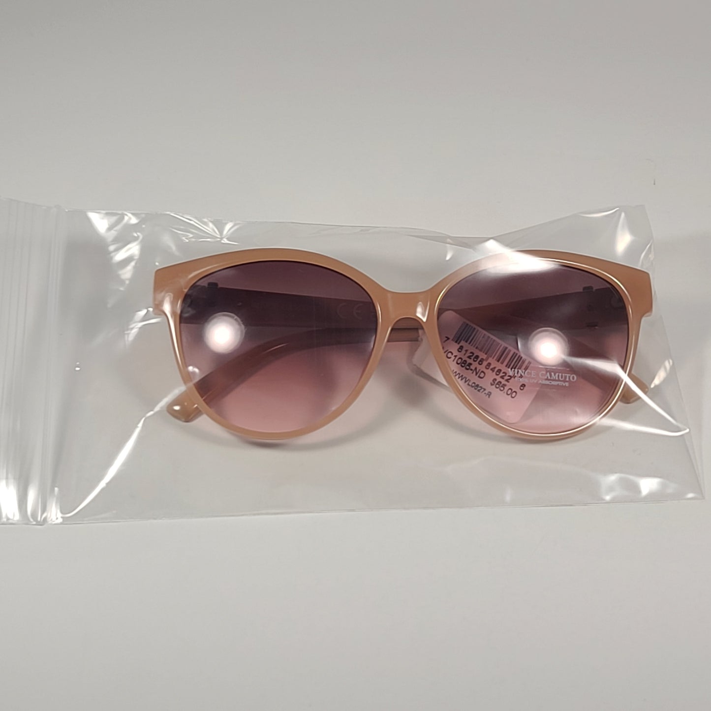 Vince Camuto VC1085 ND Cat Eye Sunglasses Nude Frame Brown Pink Gradient Lens - Sunglasses