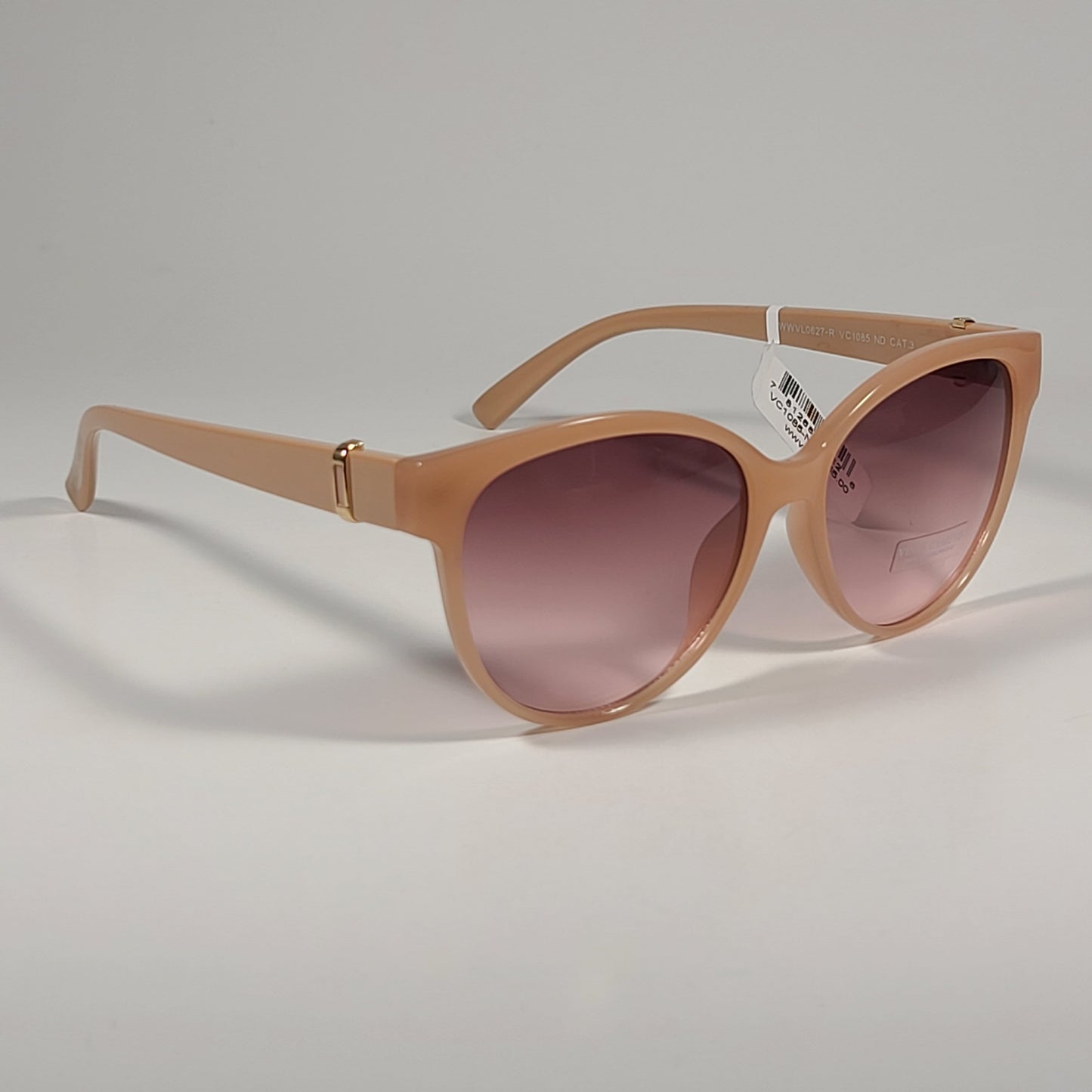 Vince Camuto VC1085 ND Cat Eye Sunglasses Nude Frame Brown Pink Gradient Lens - Sunglasses