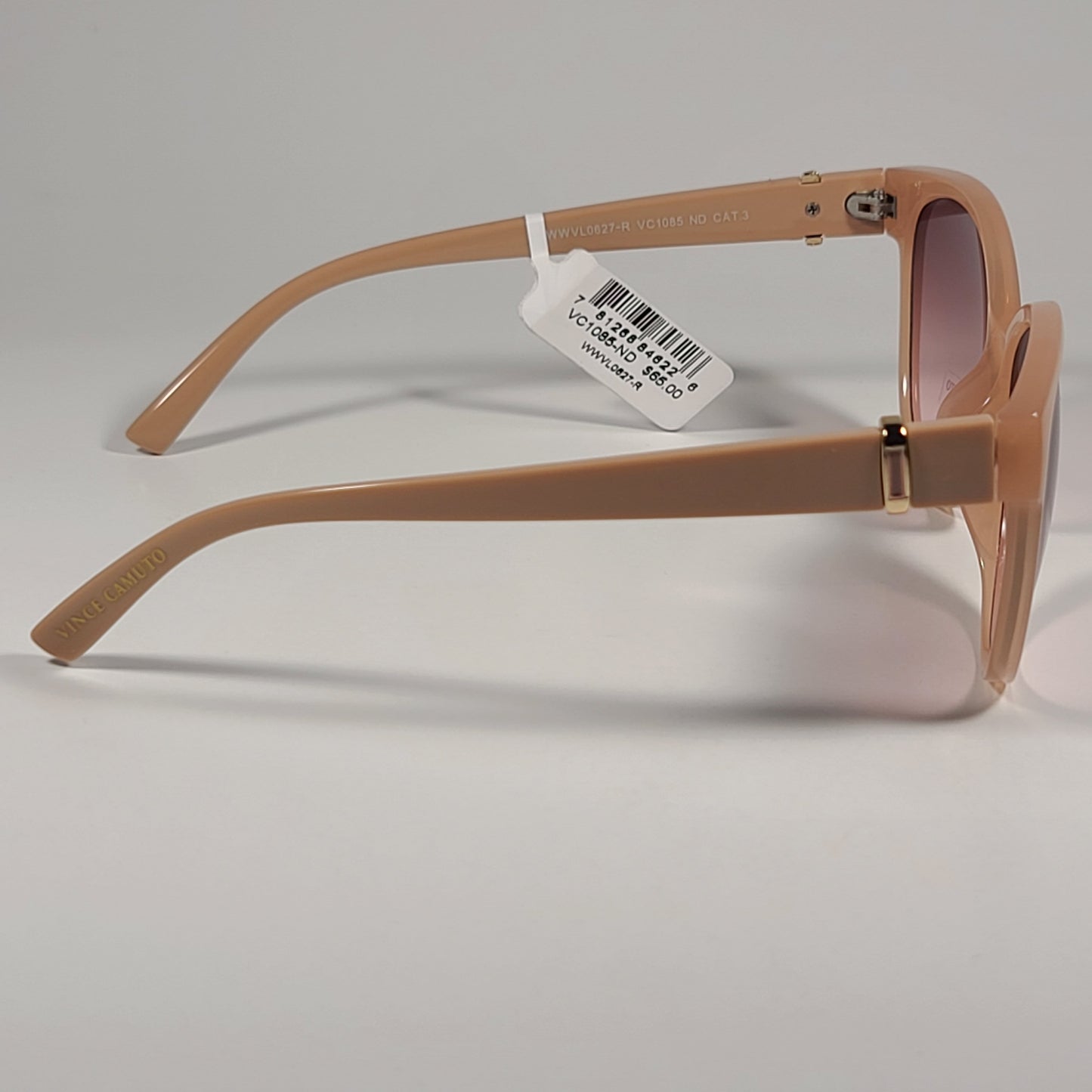 Vince Camuto VC1085 ND Cat Eye Sunglasses Nude Frame Brown Pink Gradient Lens - Sunglasses