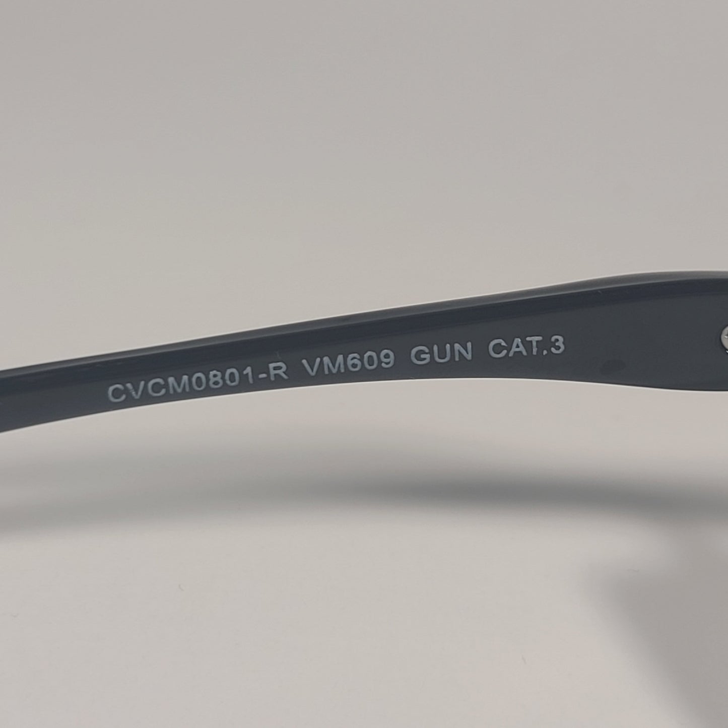 Vince Camuto VM609 GUN Rimless Wrap Sunglasses Gunmetal Black Frame Smoke Gradient Lens - Sunglasses