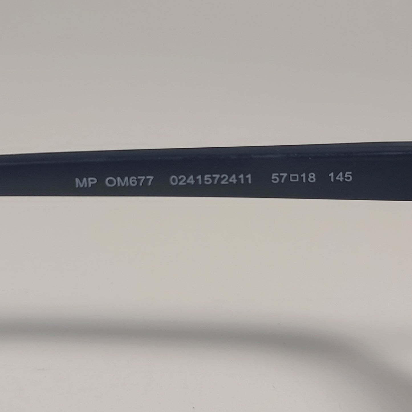 Tommy Hilfiger MP OM677 Rectangular Sunglasses Two Tone Navy Blue Red Gray Lens - Sunglasses