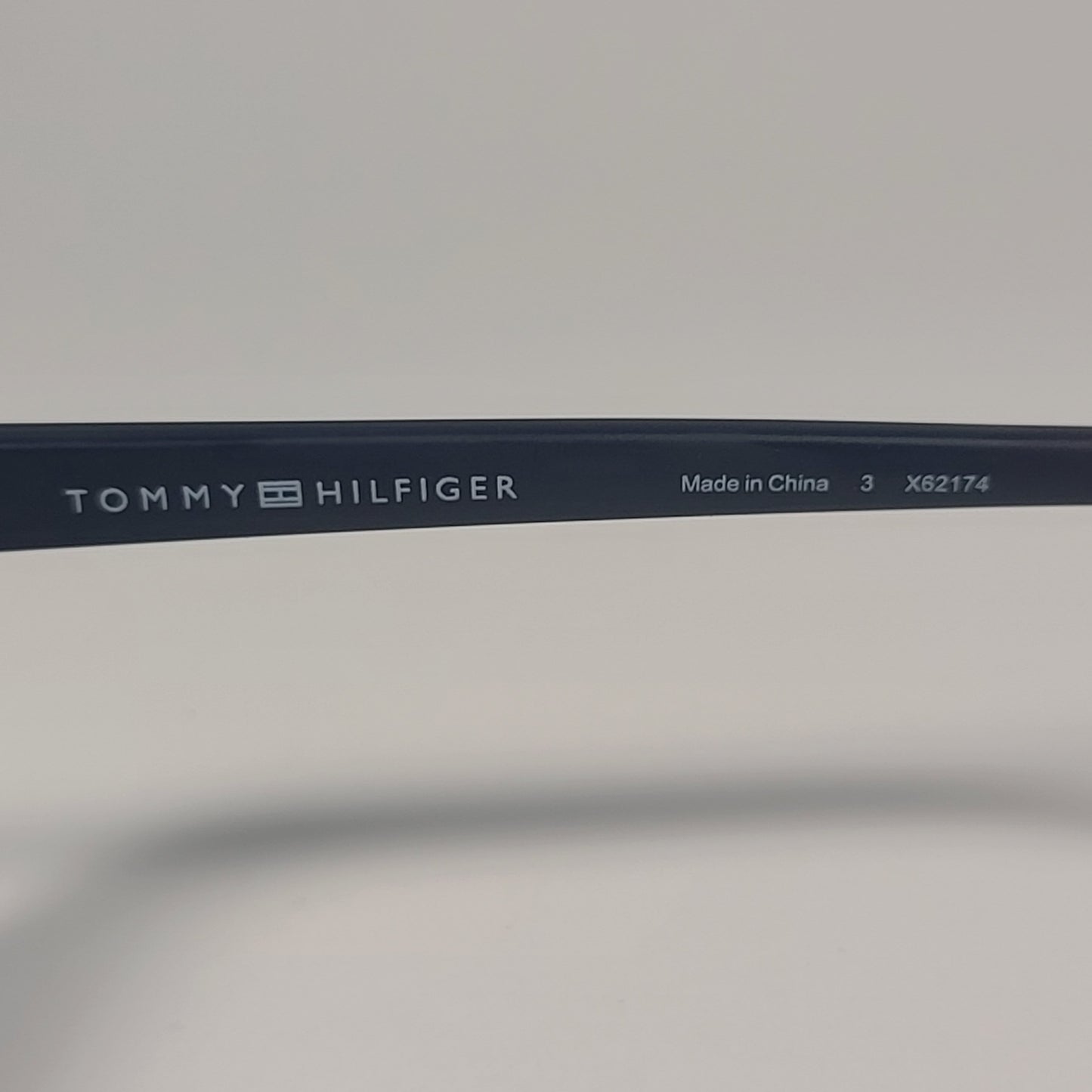 Tommy Hilfiger MP OM677 Rectangular Sunglasses Two Tone Navy Blue Red Gray Lens - Sunglasses