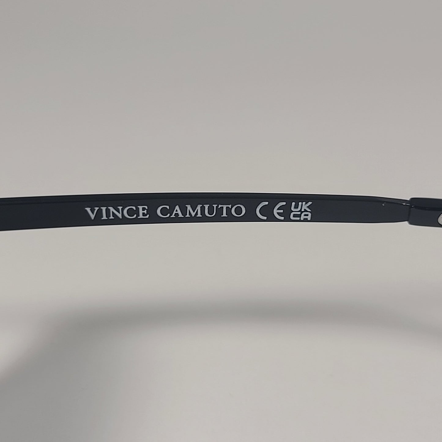 Vince Camuto VM702 OX Shield Navigator Sunglasses Black Frame Gray Tinted Lens - Sunglasses