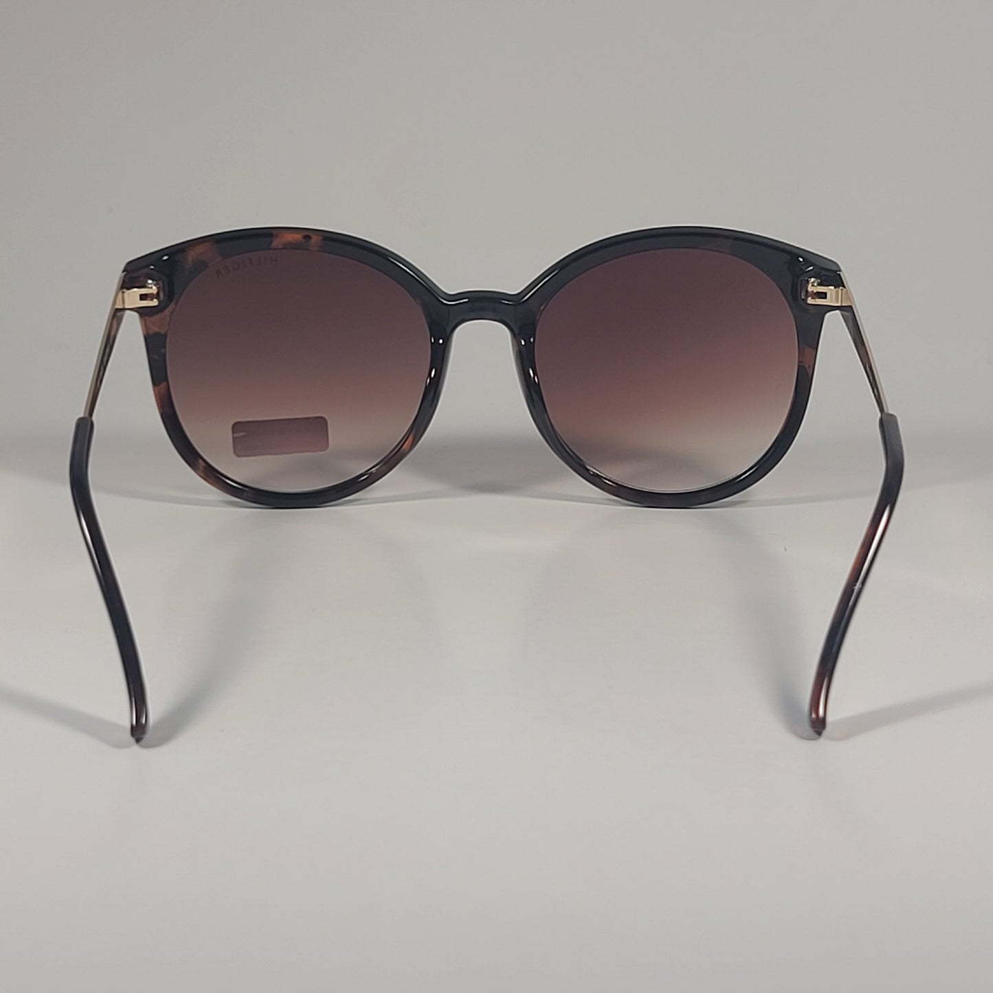 Tommy Hilfiger WP OL629 Round Sunglasses Brown Tortoise Gold & Brown Gradient Lens - Sunglasses