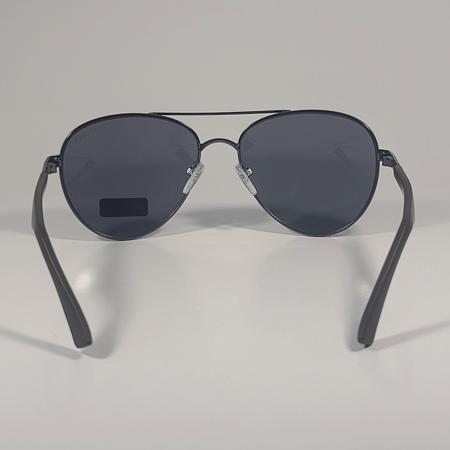 Tommy Hilfiger MM OM656 Aviator Pilot Sunglasses Gunmetal Dark Brown Frame & Gray Lens - Sunglasses