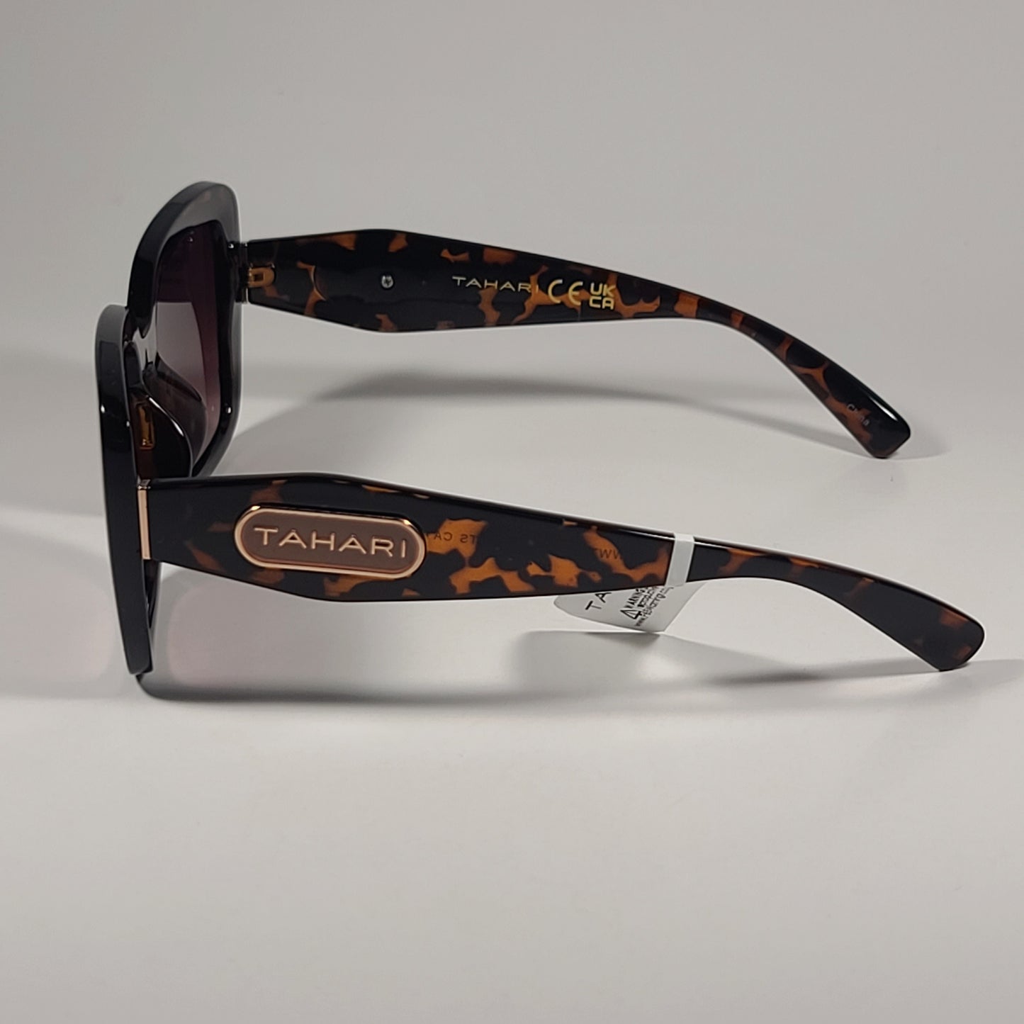 Tahari TH951 TS Oversize Square Sunglasses Brown Tortoise Frame Gradient Lens - Sunglasses