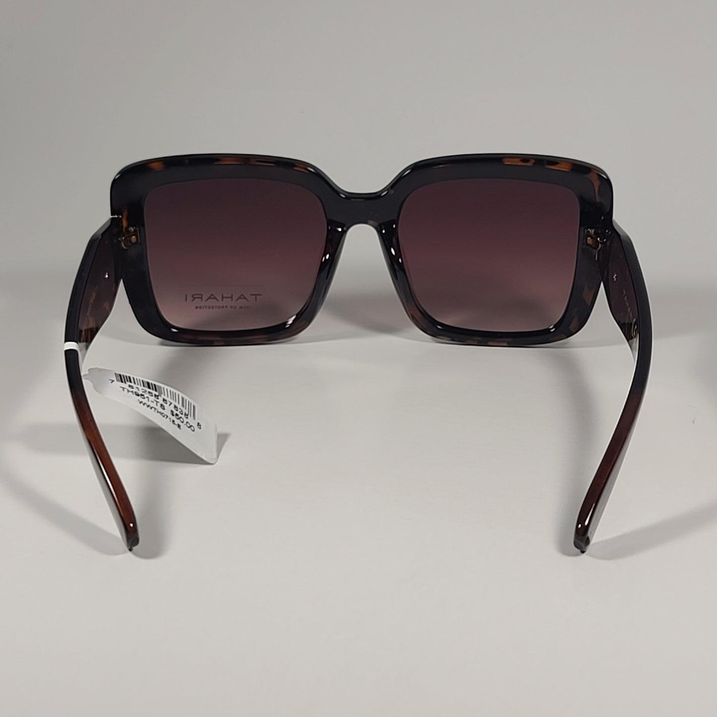 Tahari TH951 TS Oversize Square Sunglasses Brown Tortoise Frame Gradient Lens - Sunglasses