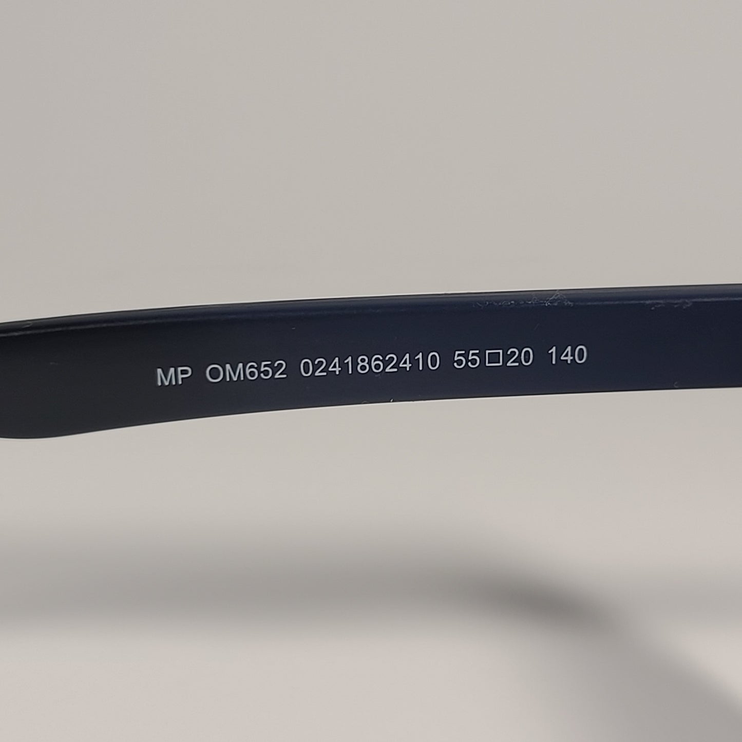 Tommy Hilfiger MP OM652 Rectangular Sunglasses Navy Blue Black Gray Lens 55mm - Sunglasses