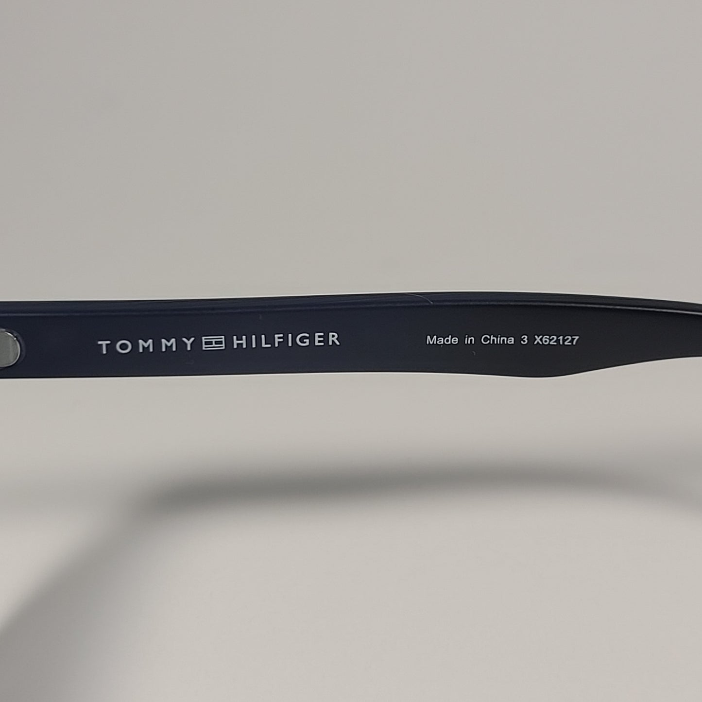 Tommy Hilfiger MP OM652 Rectangular Sunglasses Navy Blue Black Gray Lens 55mm - Sunglasses