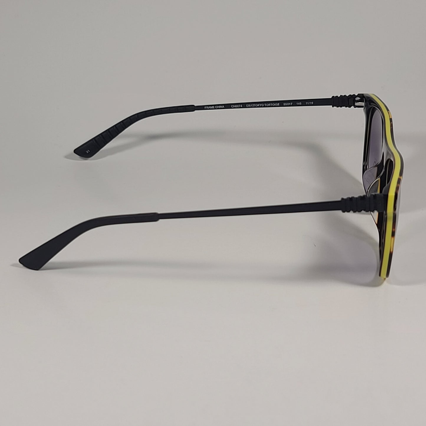 Cole Haan CH6074 281 Grand.ØS Rectangle Sunglasses Tokyo Tortoise Smoke Gradient Lens - Sunglasses