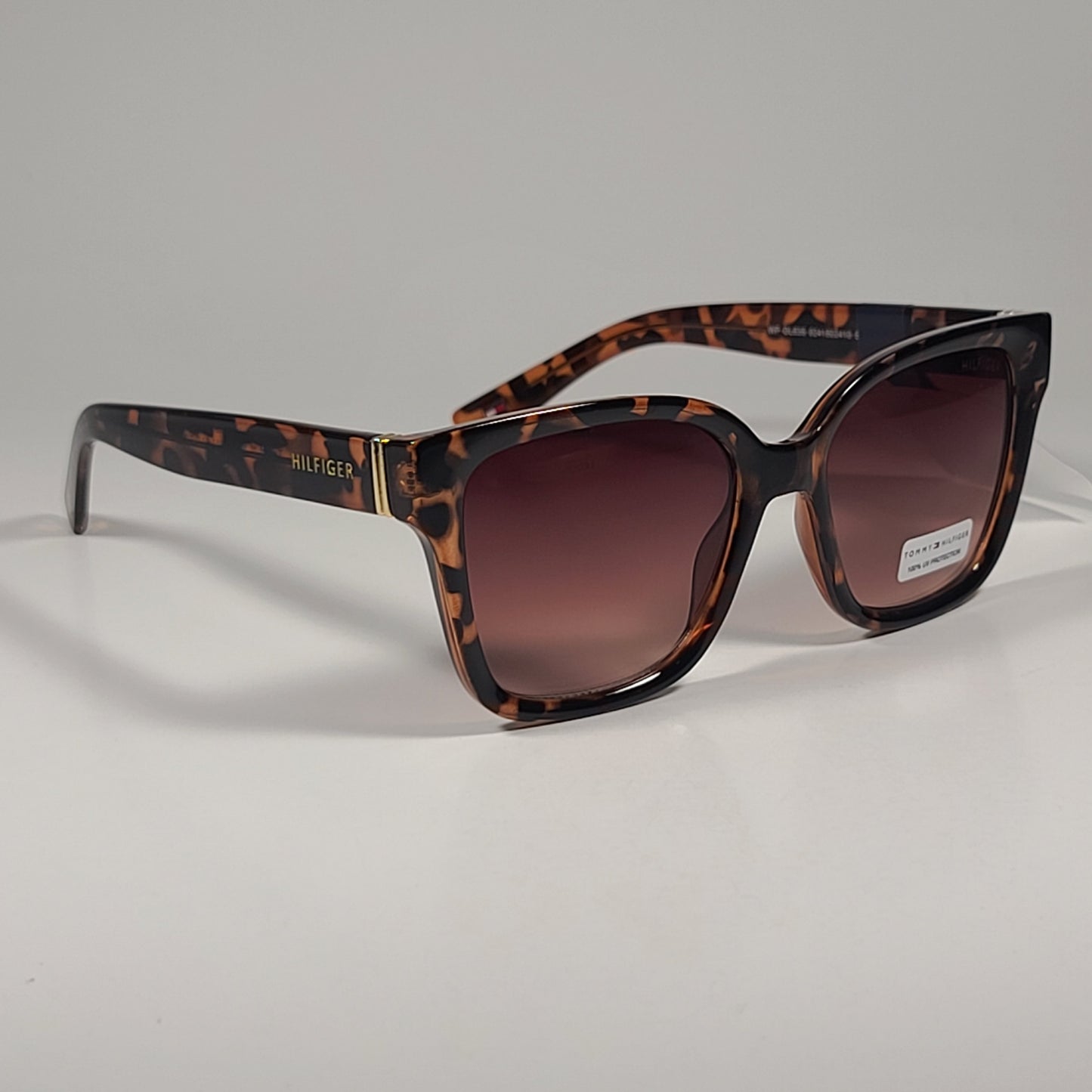 Tommy Hilfiger WP OL635 Squared Sunglasses Brown Tortoise / Brown Gradient Lens - Sunglasses