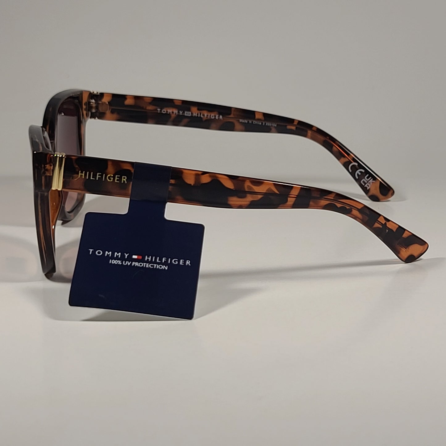 Tommy Hilfiger WP OL635 Squared Sunglasses Brown Tortoise / Brown Gradient Lens - Sunglasses