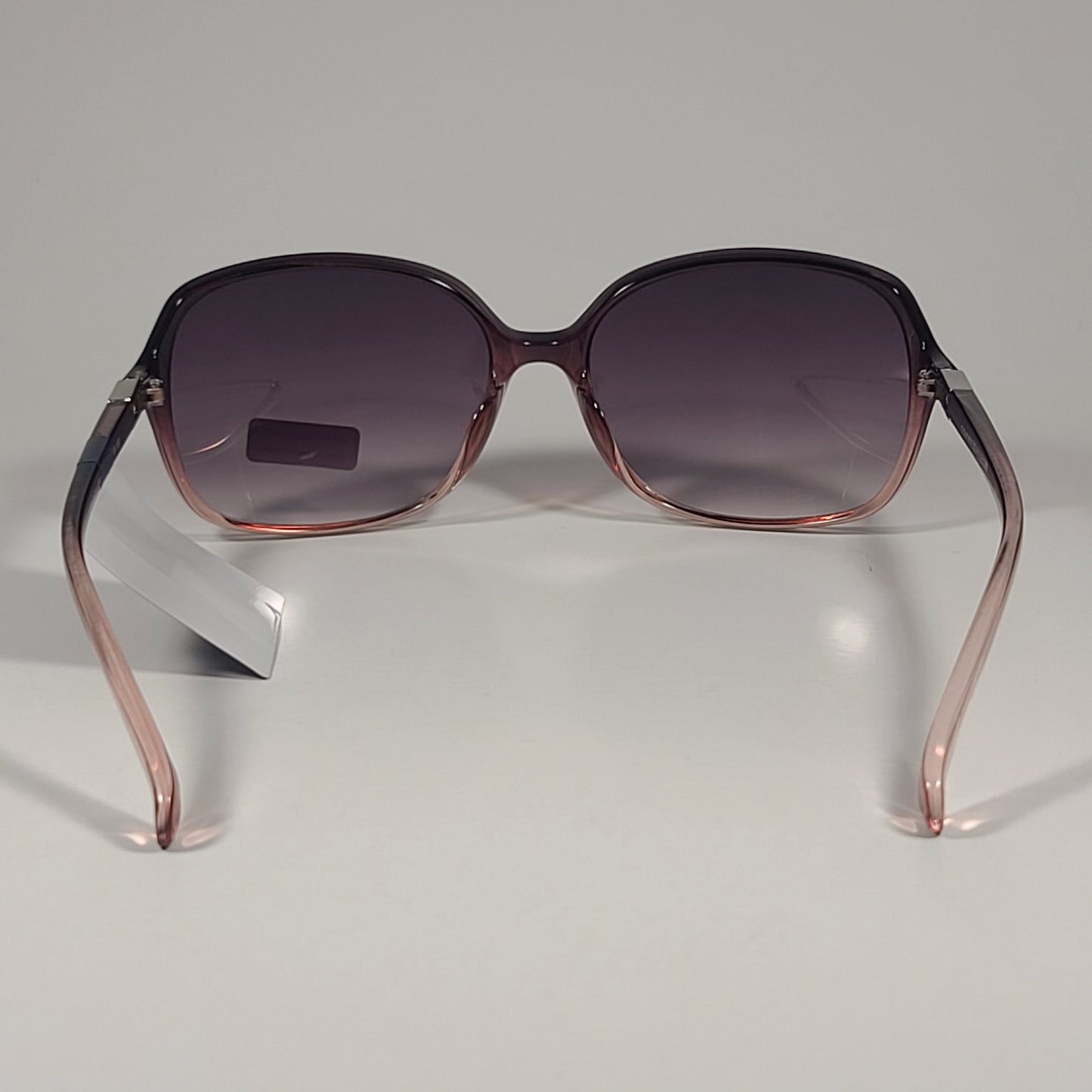 Tommy Hilfiger WP OL614 Oval Sunglasses Red Wine Crystal Frame Smoke Gradient Lens - Sunglasses