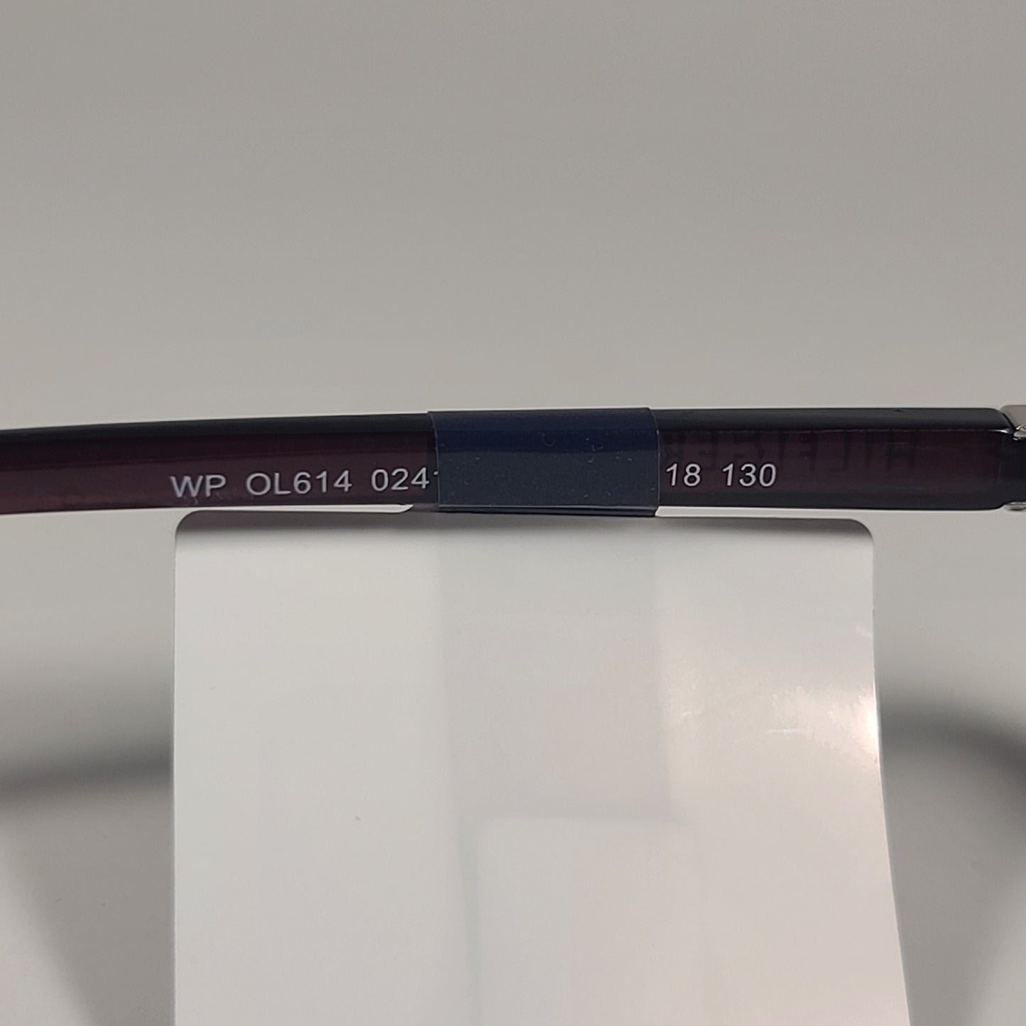 Tommy Hilfiger WP OL614 Oval Sunglasses Red Wine Crystal Frame Smoke Gradient Lens - Sunglasses
