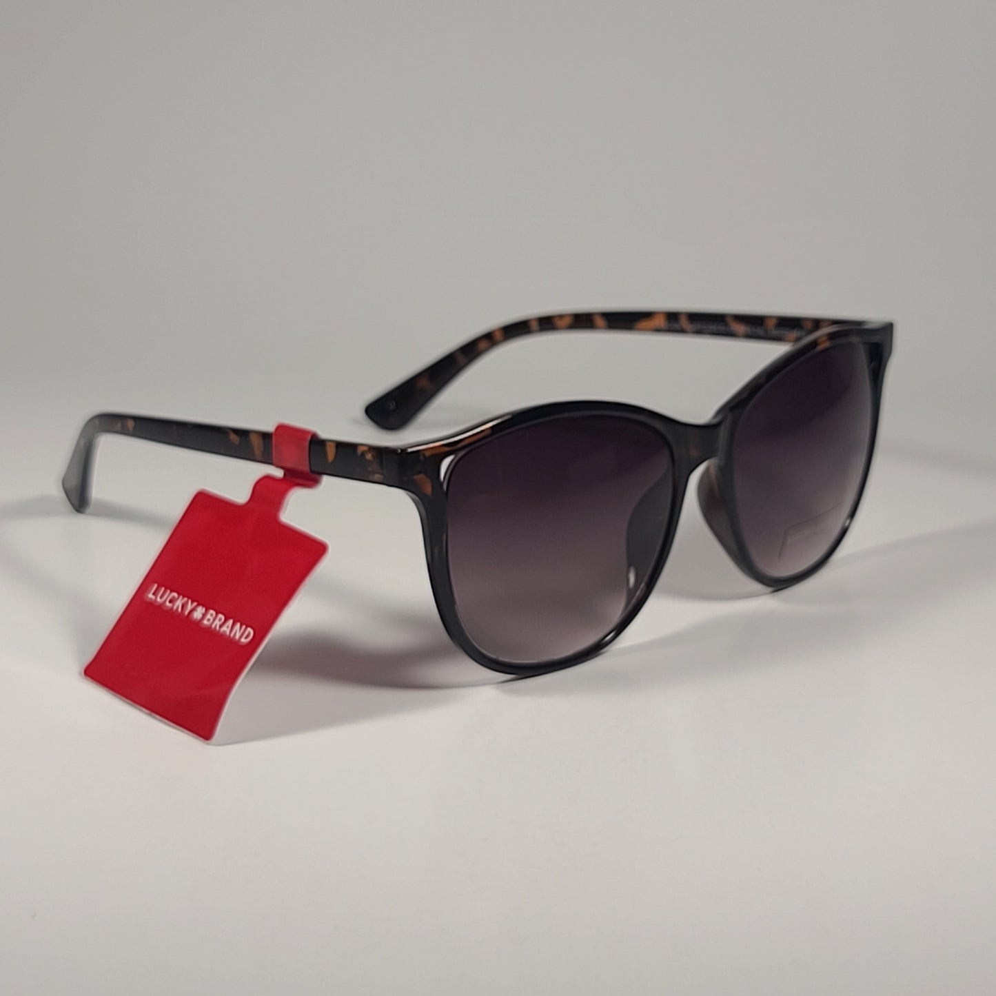Lucky Brand Beacon Cat Eye Sunglasses Brown Tortoise / D. Gunmetal Gradient Lens - Sunglasses