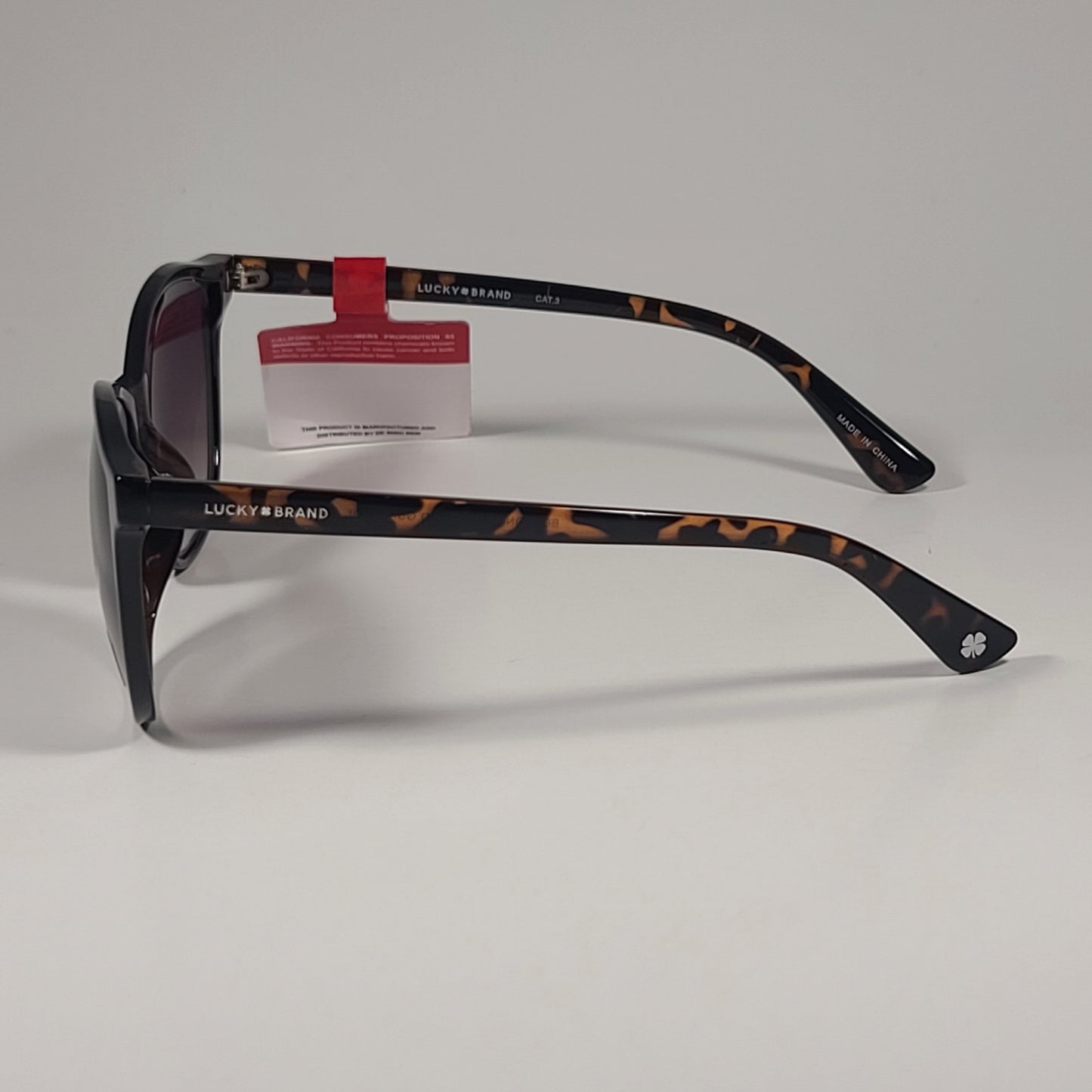 Lucky Brand Beacon Cat Eye Sunglasses Brown Tortoise / D. Gunmetal Gradient Lens - Sunglasses