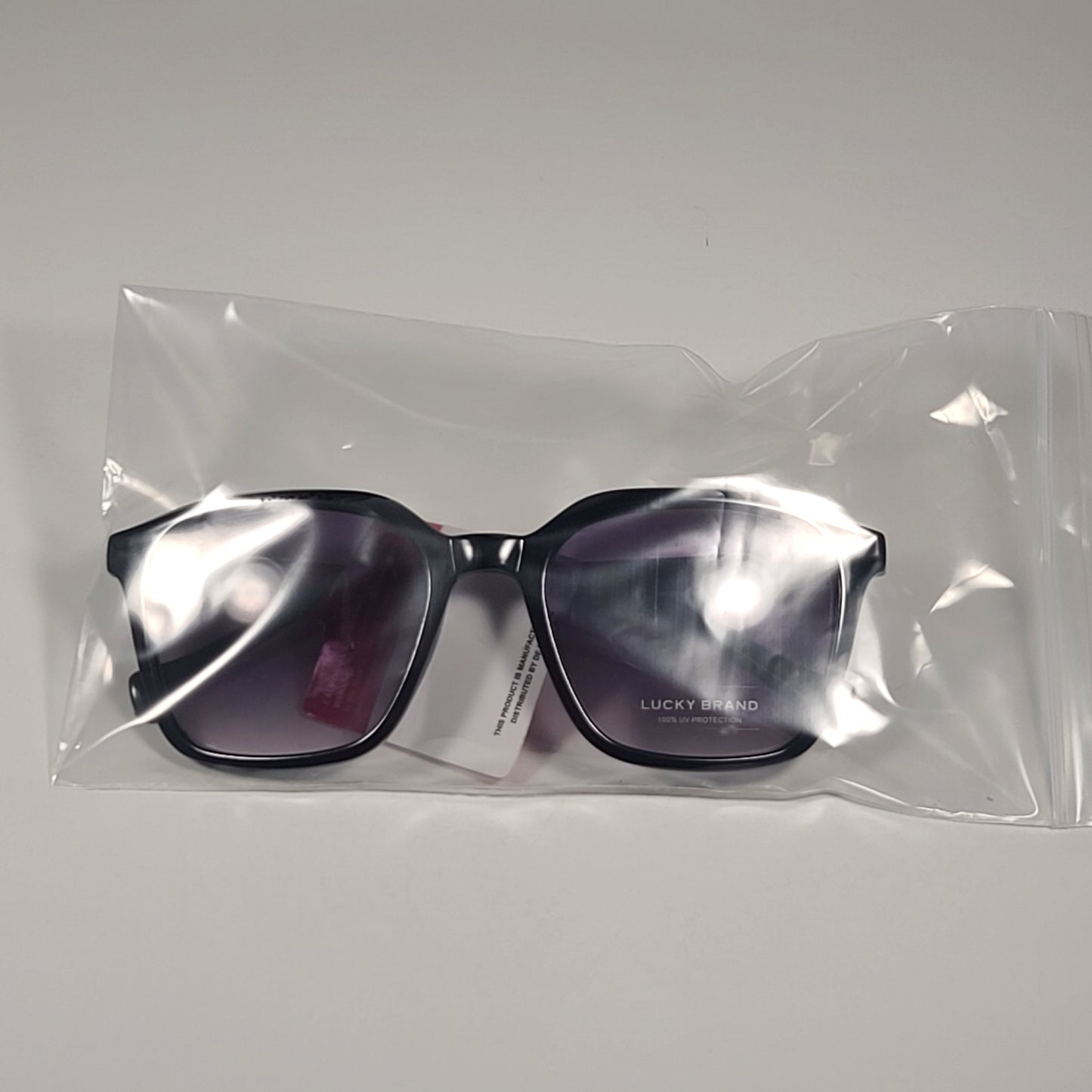 Lucky Brand SLBD126 Designer Sunglasses Black Frame Smoke Gradient Lens 54mm - Sunglasses