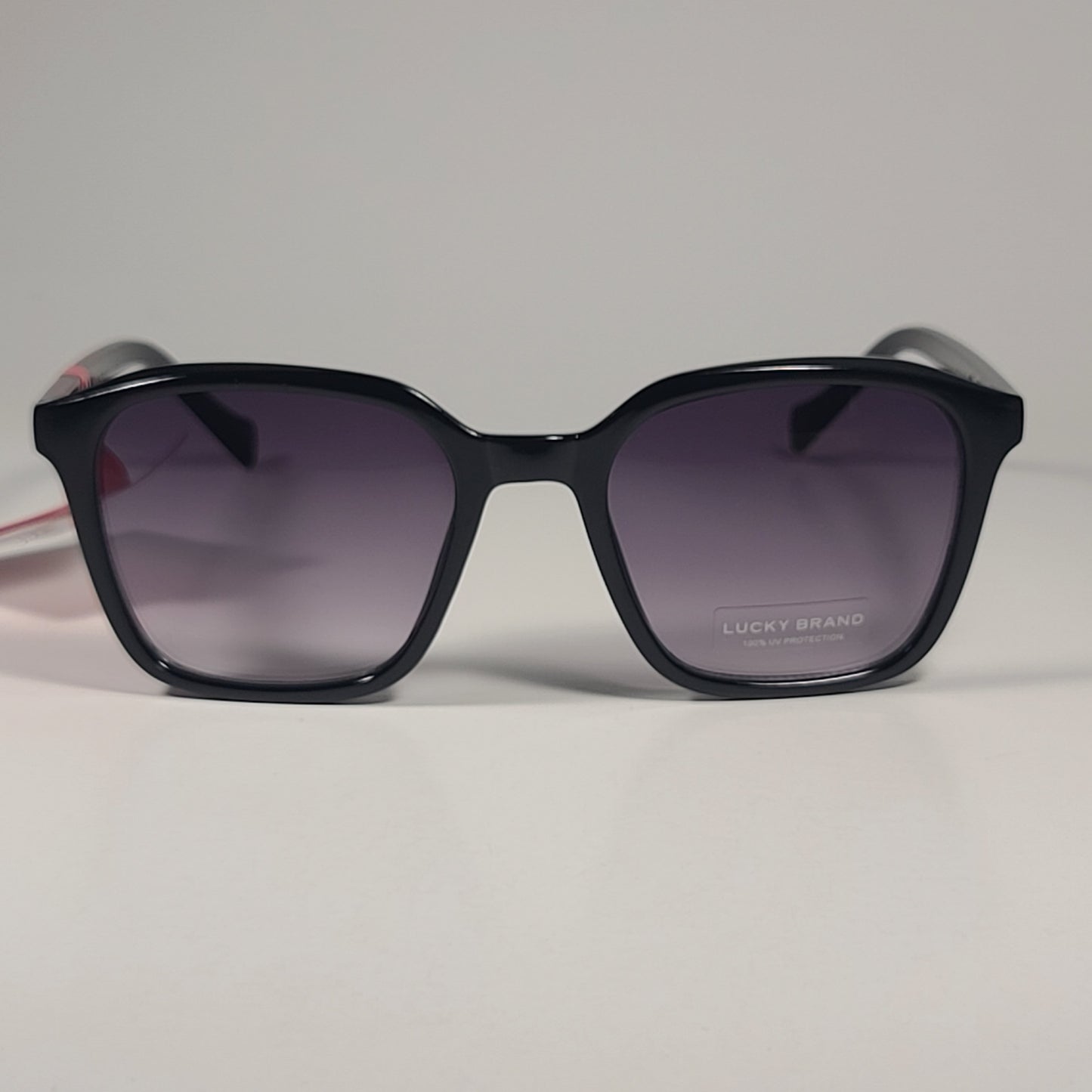 Lucky Brand SLBD126 Designer Sunglasses Black Frame Smoke Gradient Lens 54mm - Sunglasses