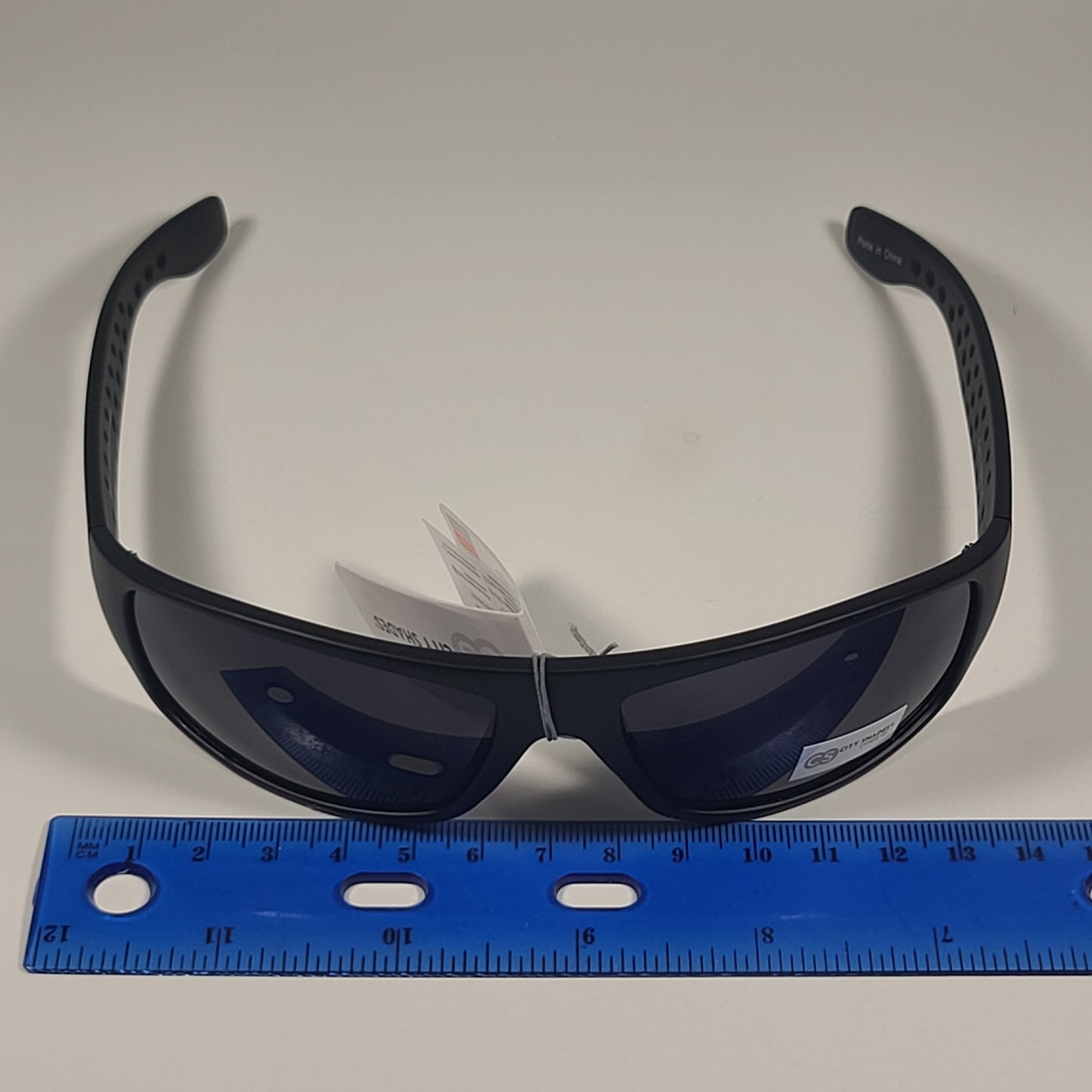 City Shades 6276 Sport Wrap Sunglasses Matte Black Frame Gray Tinted Lens - Sunglasses