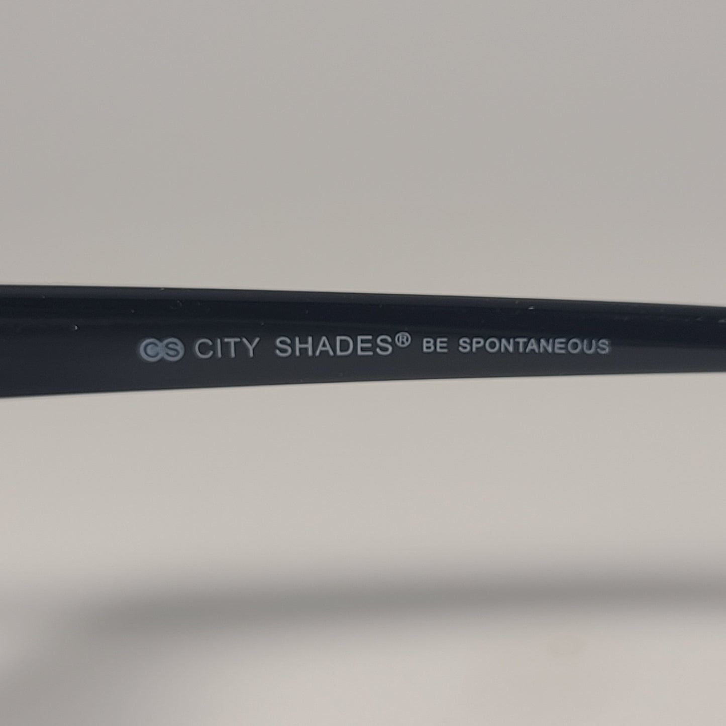 City Shades 6080 Geometric Rivet Sunglasses Shiny Black Frame Gray Tinted Lens - Sunglasses