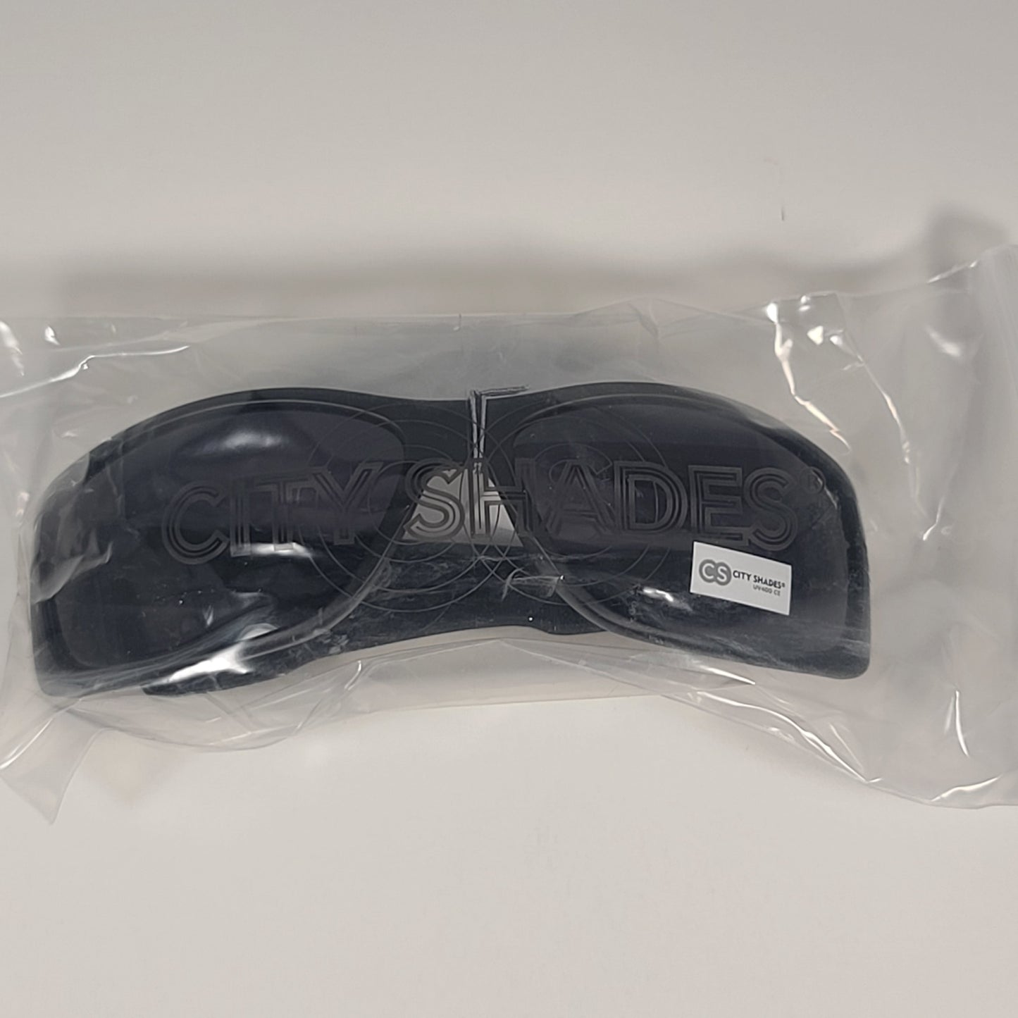 City Shades 6329 Sport Wrap Sunglasses Shiny Black Frame Gray Tinted Lens - Sunglasses