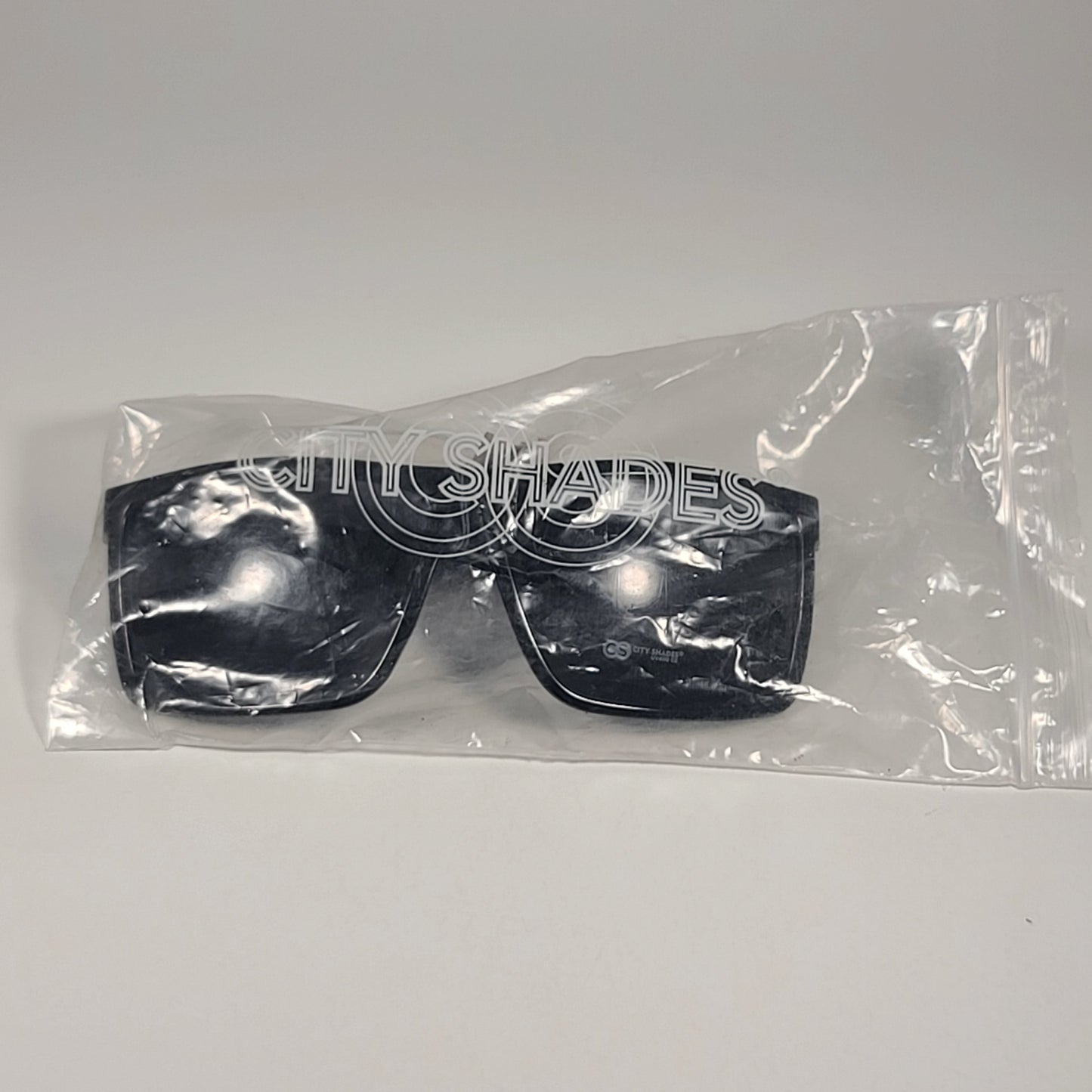 City Shades 6182 Square Sport Sunglasses Black Plastic Frame Gray Tinted Lens - Sunglasses