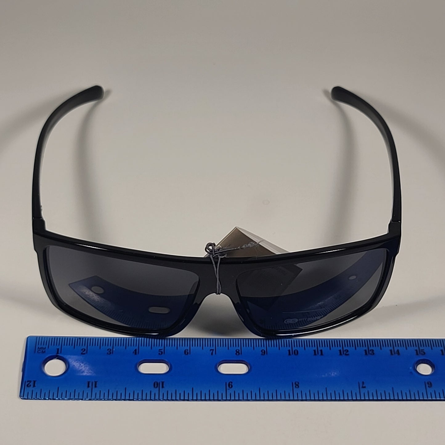 City Shades 6182 Square Sport Sunglasses Black Plastic Frame Gray Tinted Lens - Sunglasses