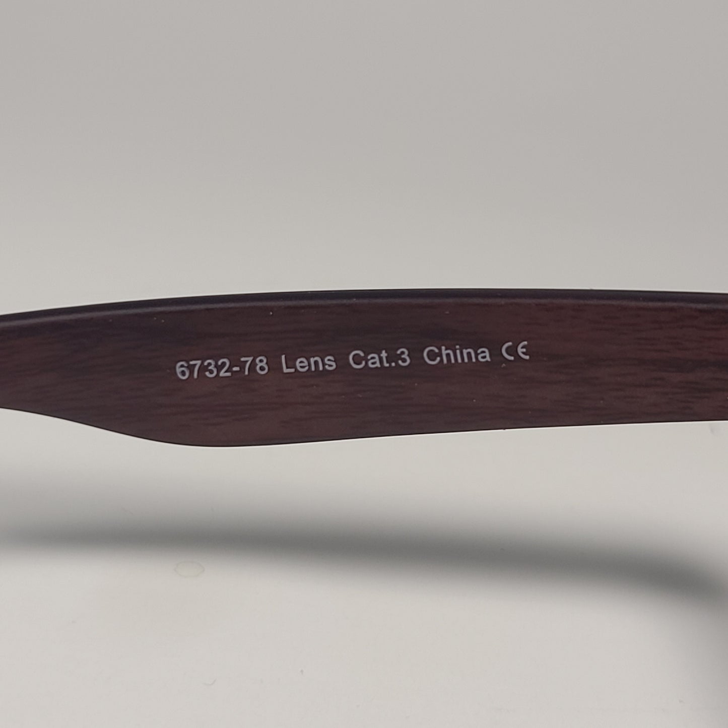City Shades 6732-78 Square Sunglasses Matte Black & Wood Frame Smoke Gradient Lens - Sunglasses