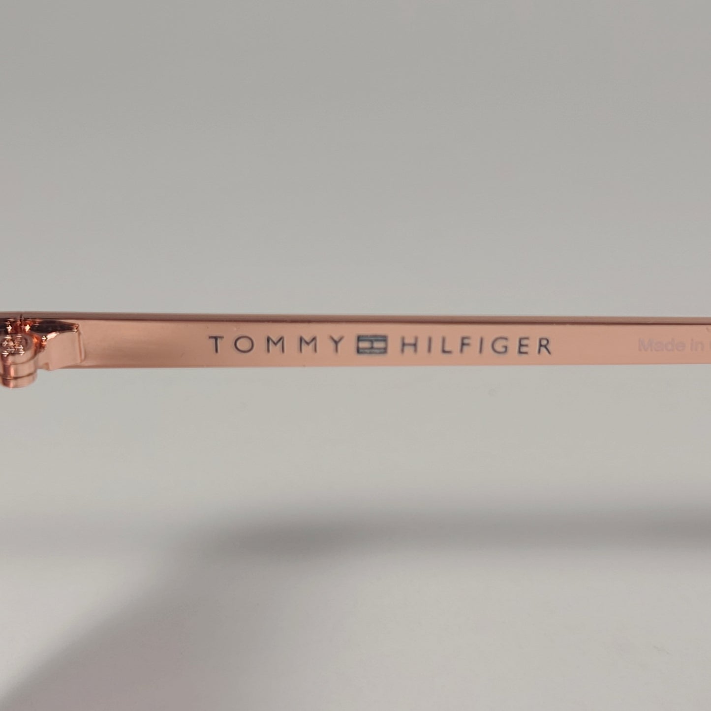 Tommy Hilfiger WM OL627 Aviator Sunglasses Rose Gold Frame Brown Gradient Lens - Sunglasses