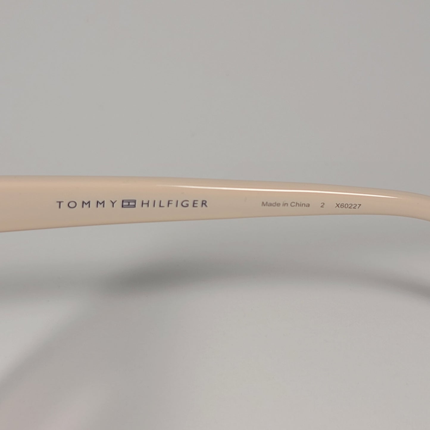 Tommy Hilfiger WP OL658 Cat Eye Sunglasses Beige Frame Brown Lens 54mm - Sunglasses