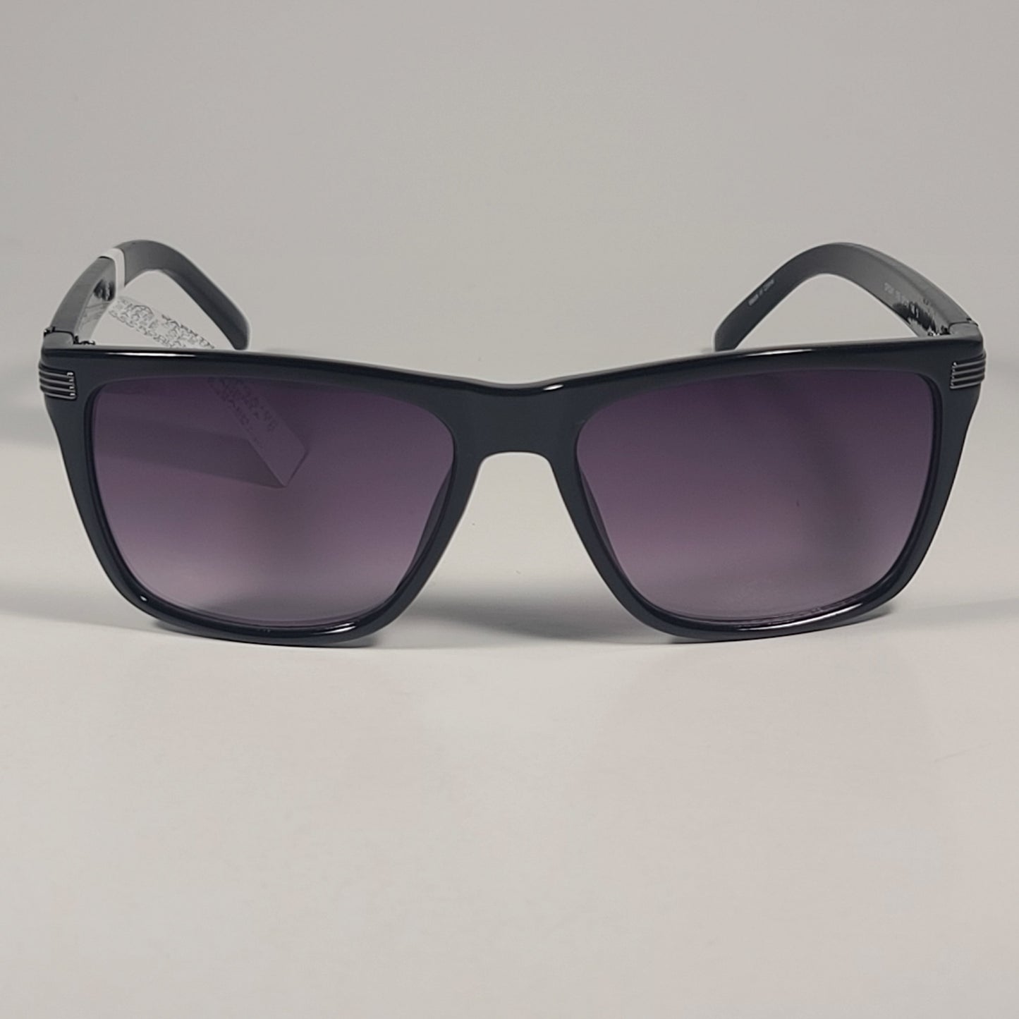 Guess GF0241 01B Square Sunglasses Black Frame Smoke Gradient Lens 57mm - Sunglasses