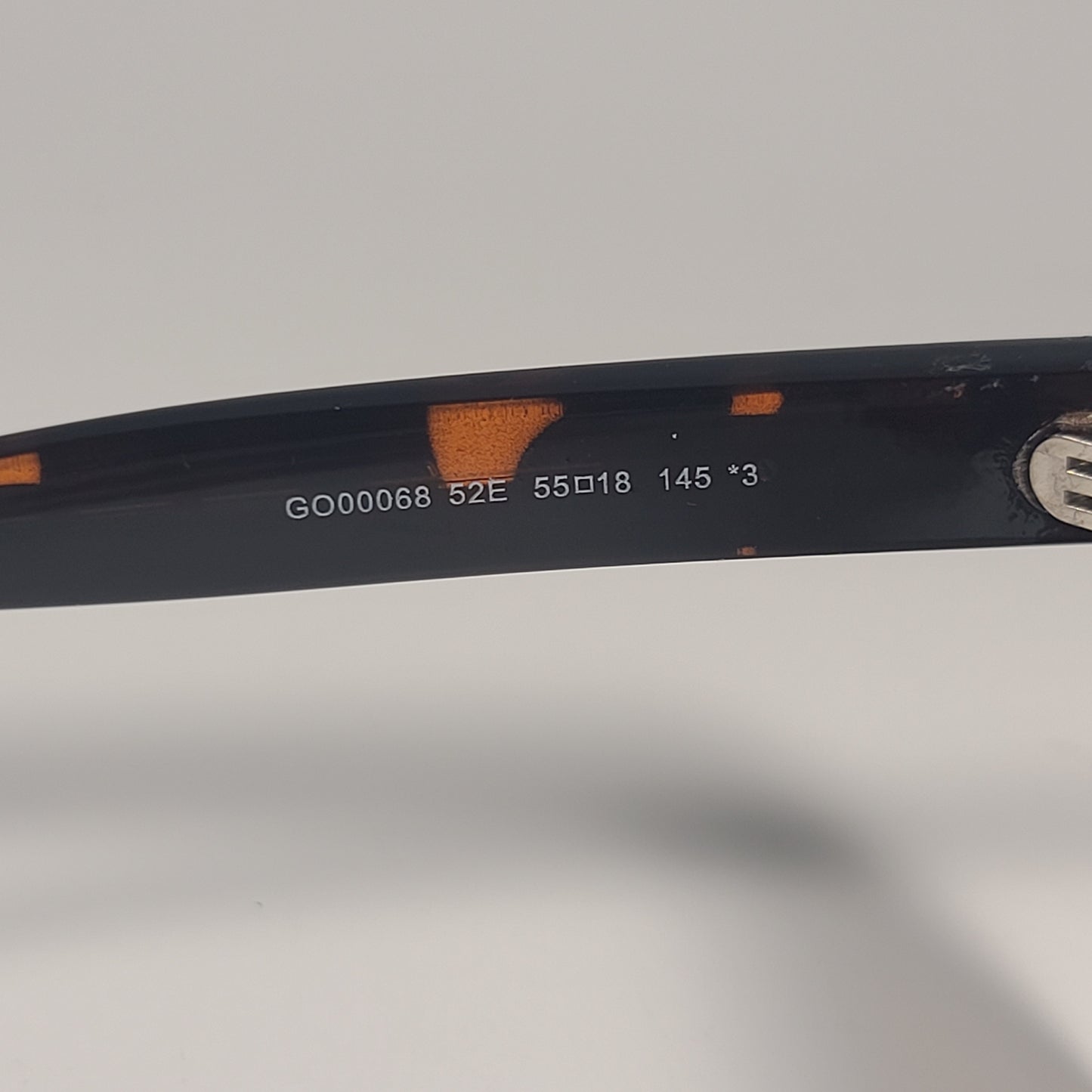 Guess GO00068 52E Square Sunglasses Brown Tortoise Frame Brown Lens 55mm - Sunglasses