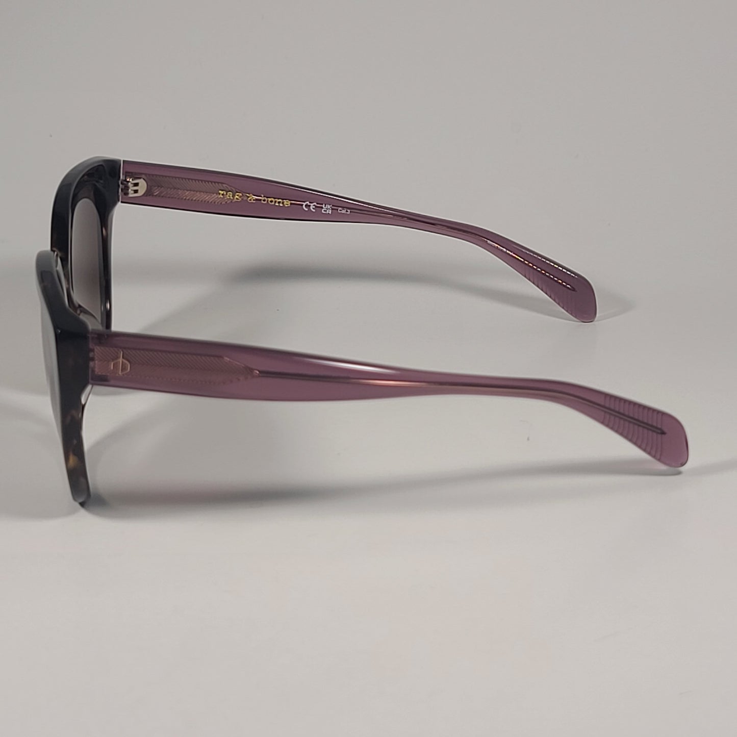 RAG & BONE RNB1073/S 086 HA Square Sunglasses Havana Frame Brown Gradient Lens - Sunglasses