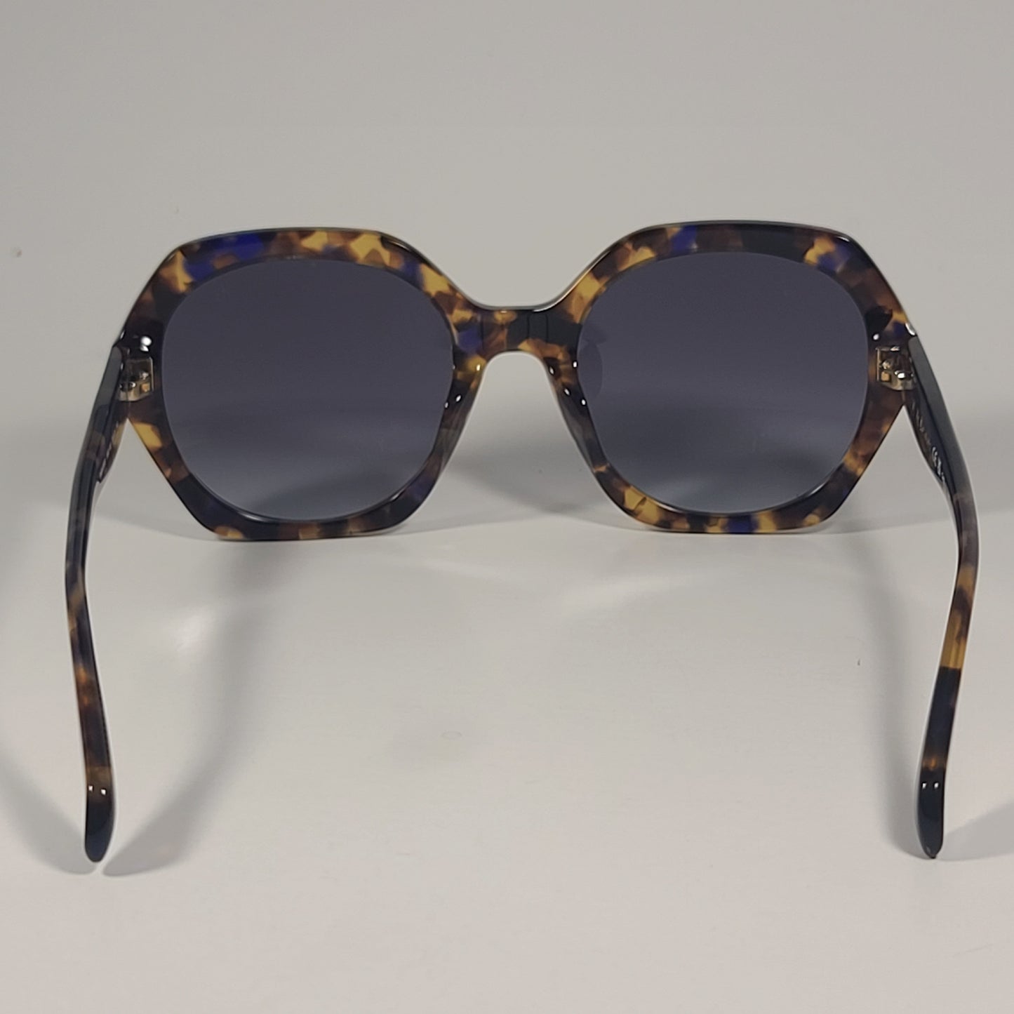 RAG & BONE RNB1078/S X8Q 9O Geometric Sunglasses Blue Havana Gray Gradient Lens - Sunglasses