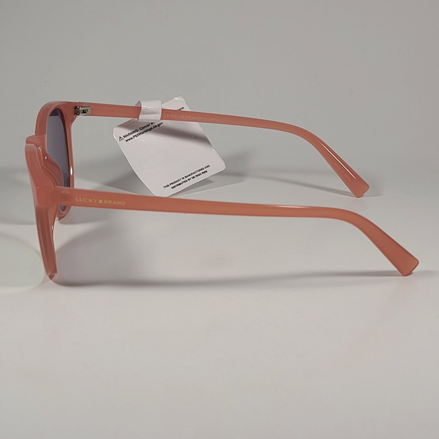 Lucky Brand SLBD118 PINK Round Sunglasses Pink Frame Pink Flash Mirror Lens - Sunglasses