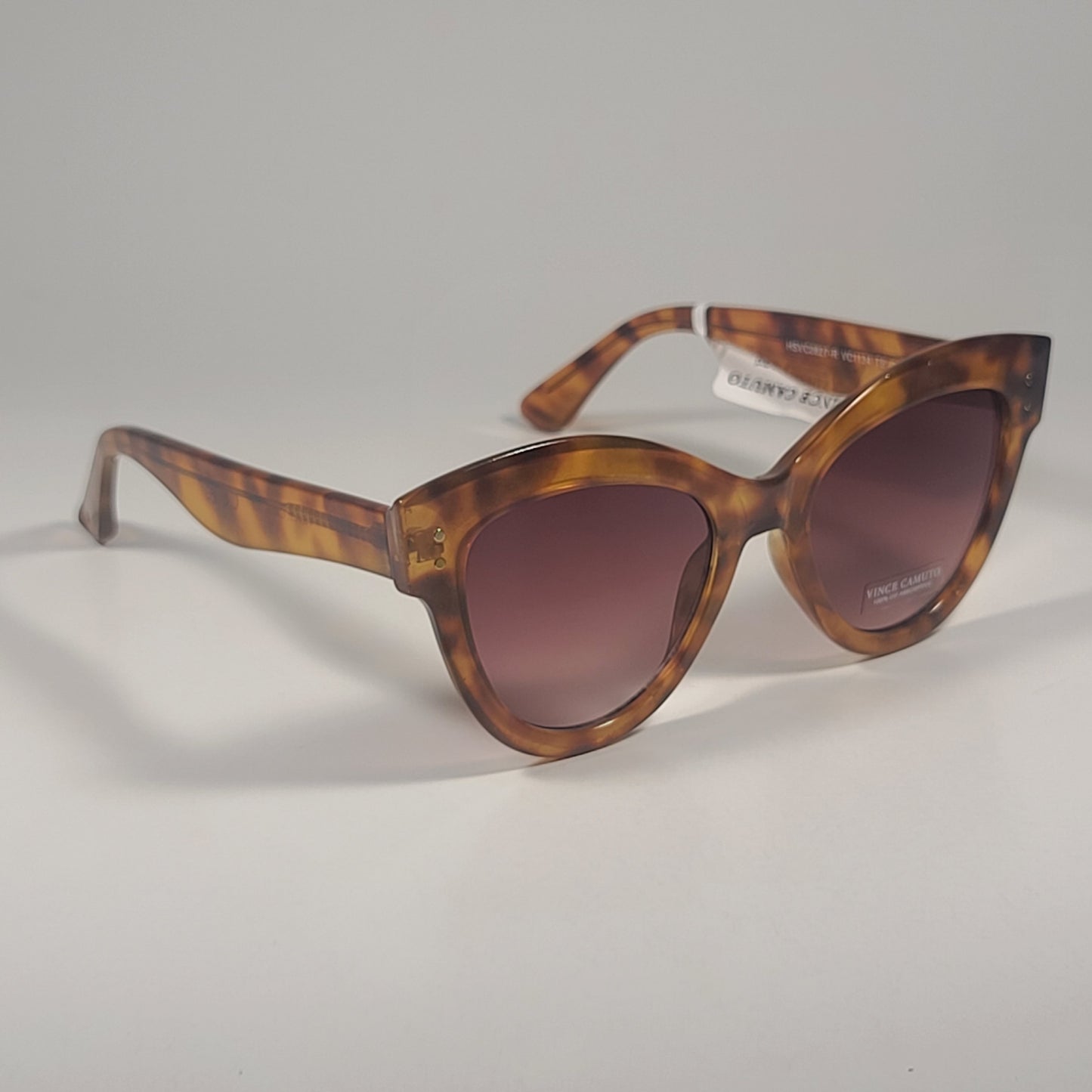 Vince Camuto VC1134 TS Cat Eye Sunglasses Brown Tortoise Brown Gradient Lens Sunglasses