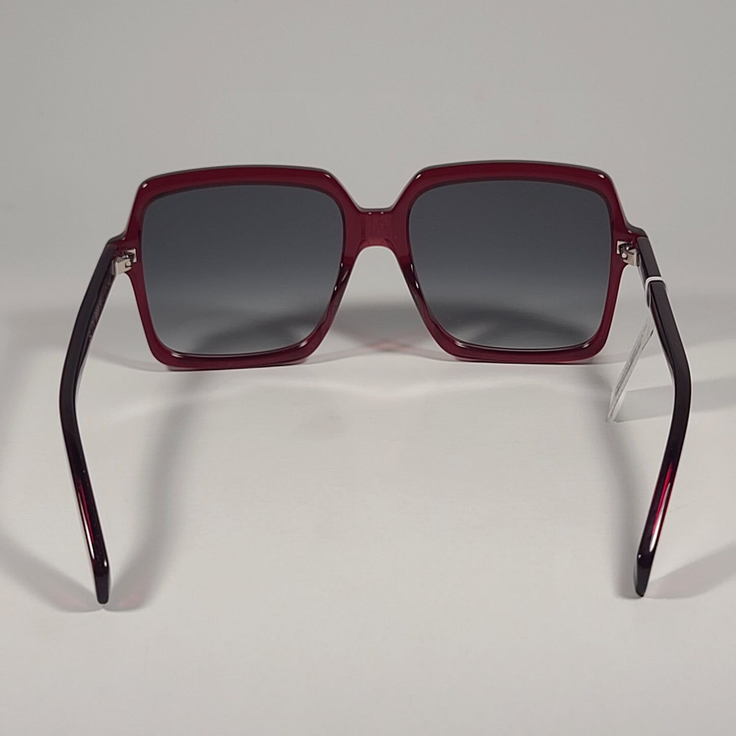 Saint Laurent SL174 003 Women’s Square Sunglasses Red Frame Gray Gradient Lens Sunglasses