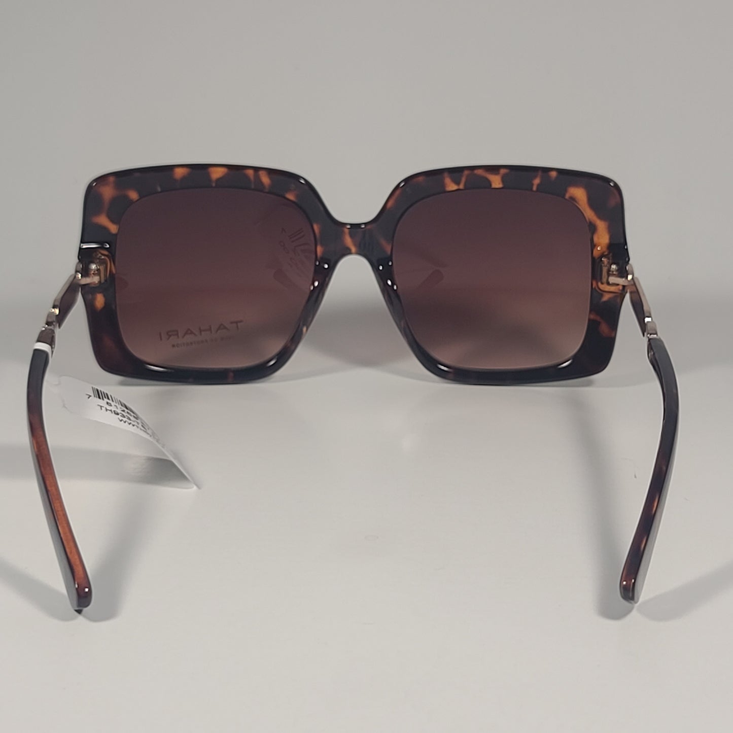 Tahari TH933 TS Oversize Butterfly Sunglasses Gold Brown Tortoise Gradient Lens - Sunglasses