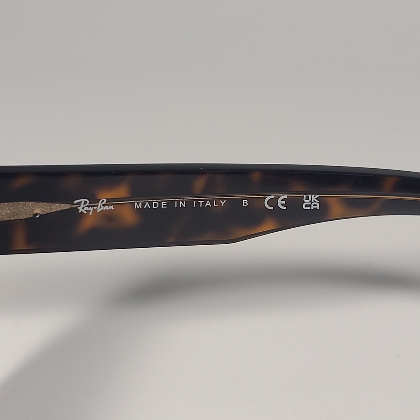 Ray-Ban RB2196 1292/B1 Blair Sunglasses Havana On Transparent Brow Dark Gray Lens - Sunglasses