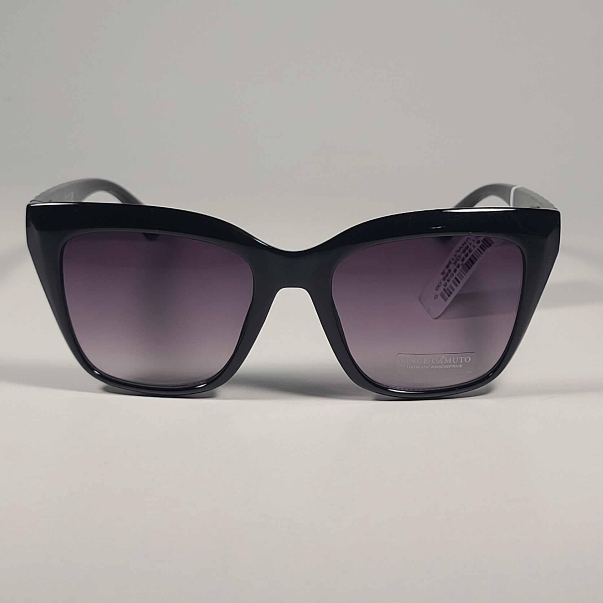 Vince Camuto VC1188 OX Cat Eye Sunglasses Shiny Black Frame Smoke Gradient Lens - Sunglasses