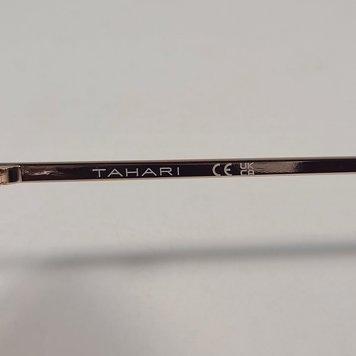 Tahari Rimless Shield Sunglasses Gold Tortoise Brown Gradient Lens TH871 GLDTS - Sunglasses