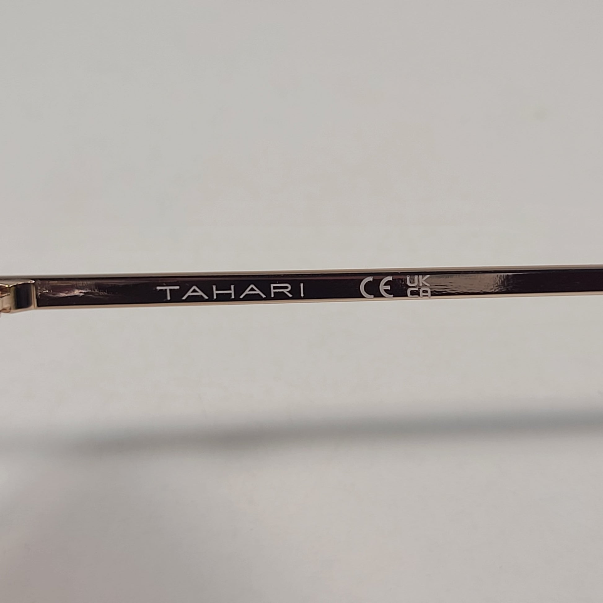 Tahari Rimless Shield Sunglasses Gold Tortoise Brown Gradient Lens TH871 GLDTS - Sunglasses