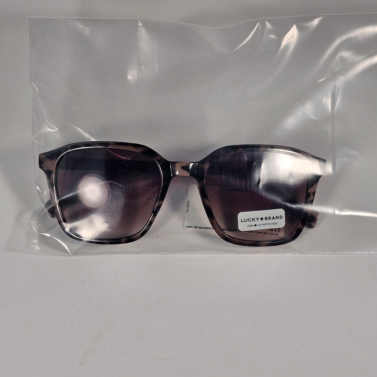 Lucky Brand LB59022 5EW1 GN2 Sunglasses Square Frame Light Brown Tortoise And Gradient - Sunglasses
