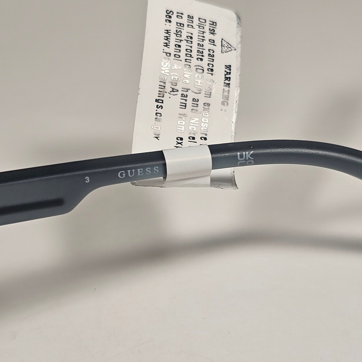 Guess Rectangular Rimless Shield Sunglasses Gray Frame Gray Gradient GF0183 91B