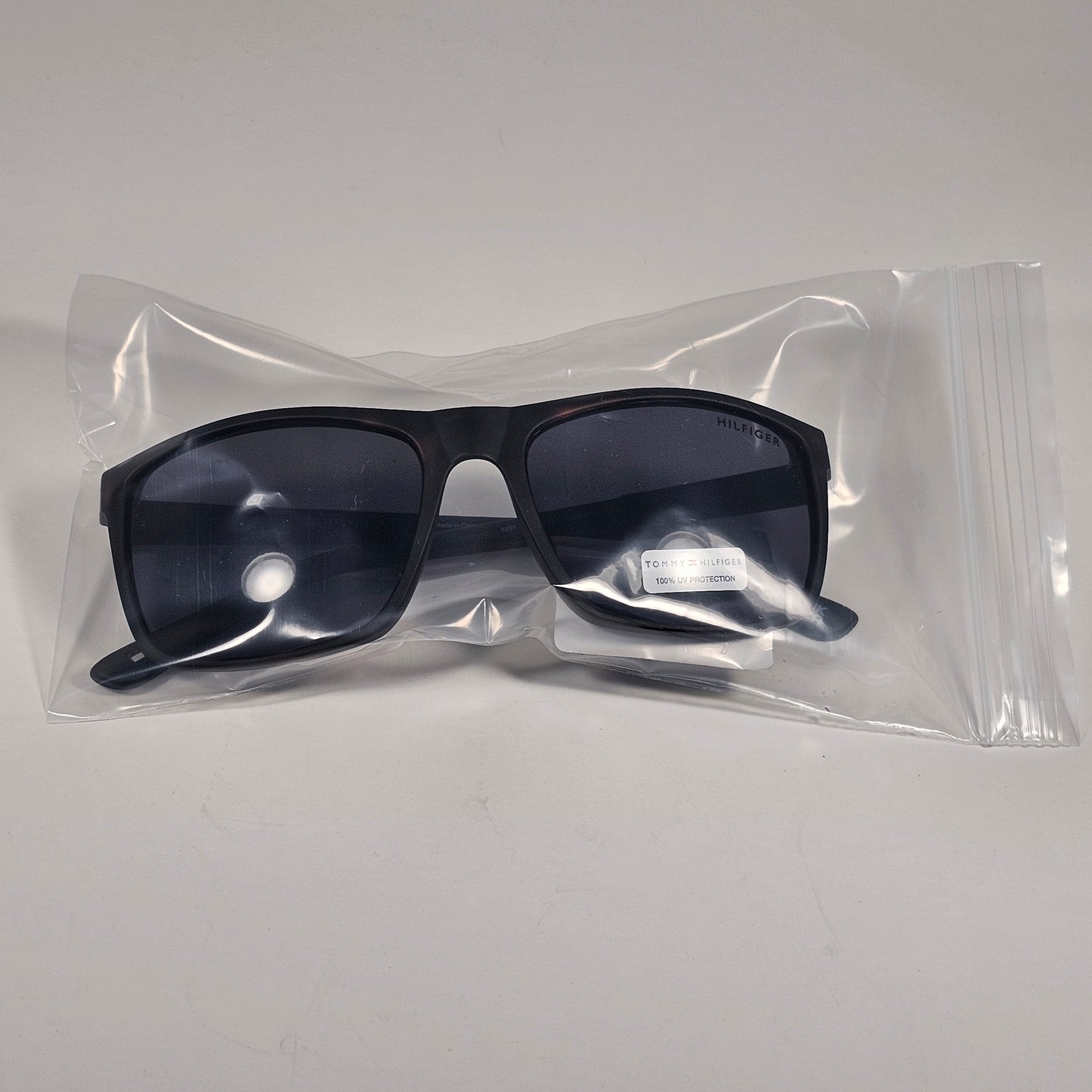 Tommy Hilfiger MP OM677 Rectangular Sunglasses Matte Black Dark Tortoise